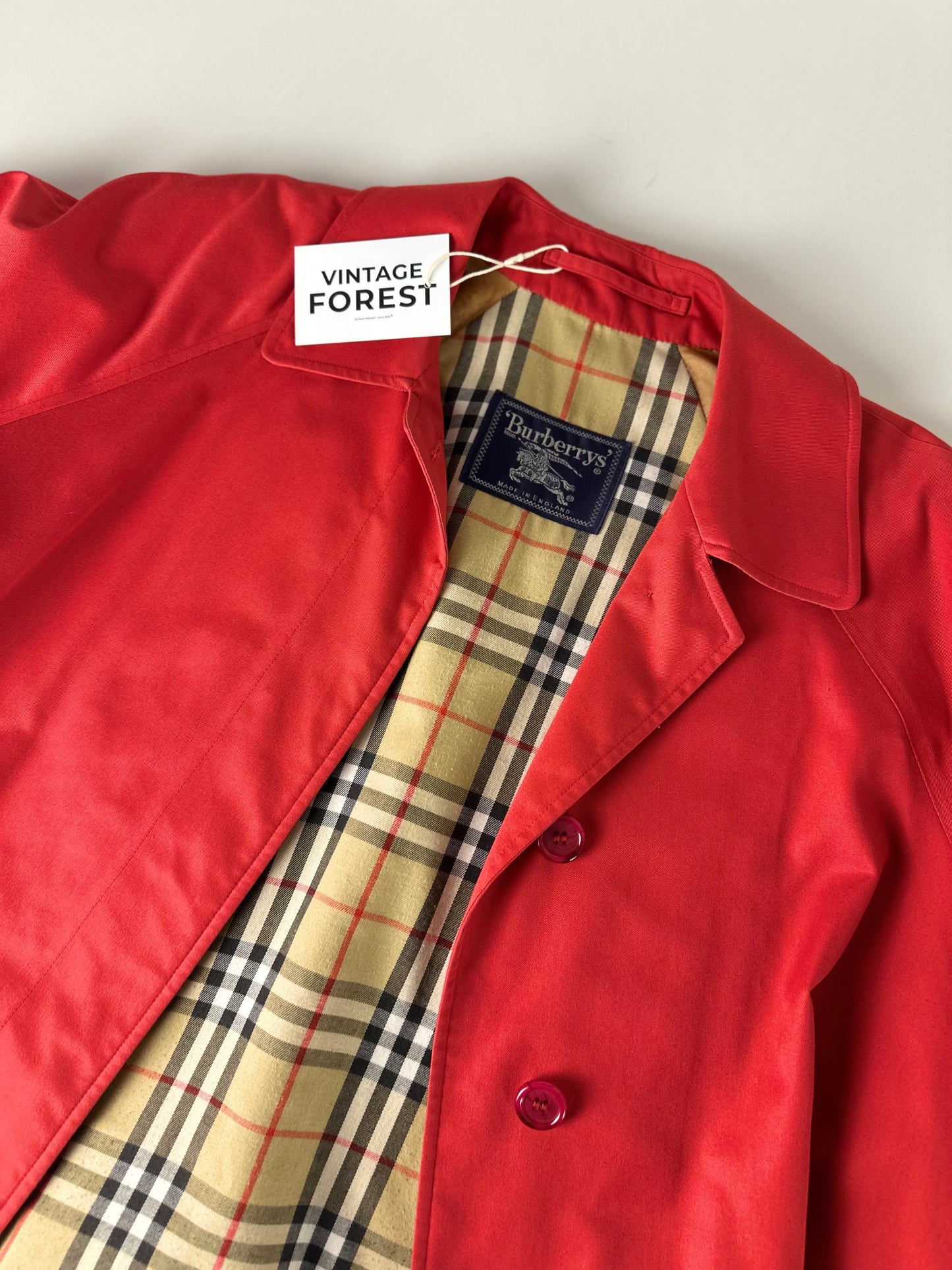 Vintage Burberry Car Coat Size 16 XL