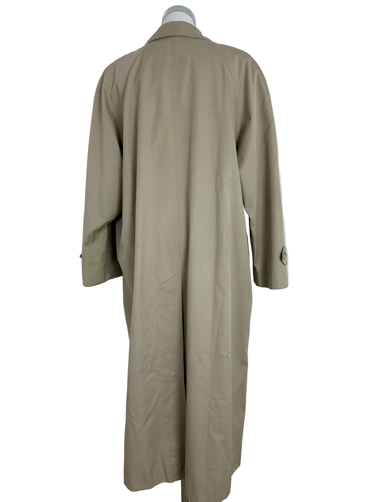 Vintage Burberry Car Coat Creme Size 16 XL