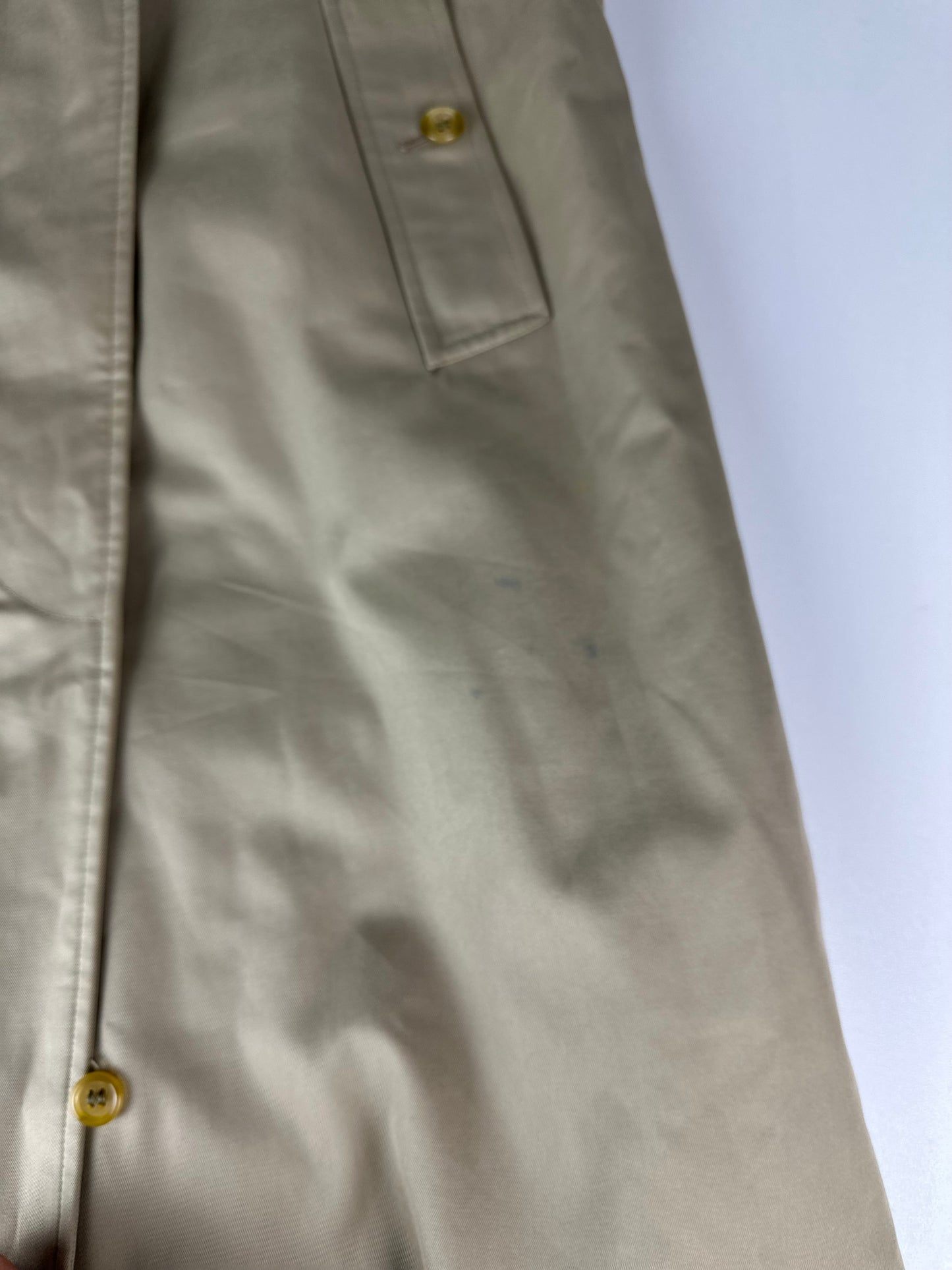 Vintage Burberry Car Coat Beige Size 6 XXS