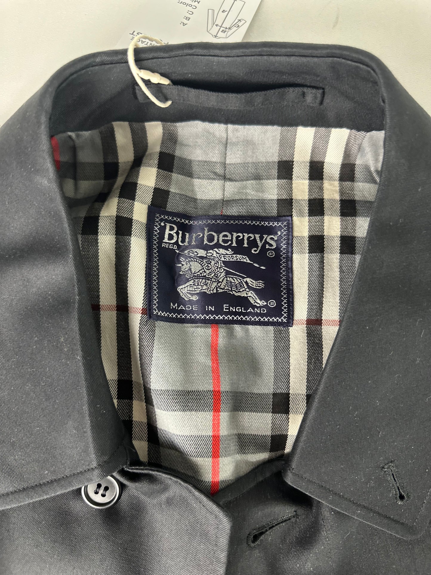 Vintage Burberry Car Coat Size 48 M