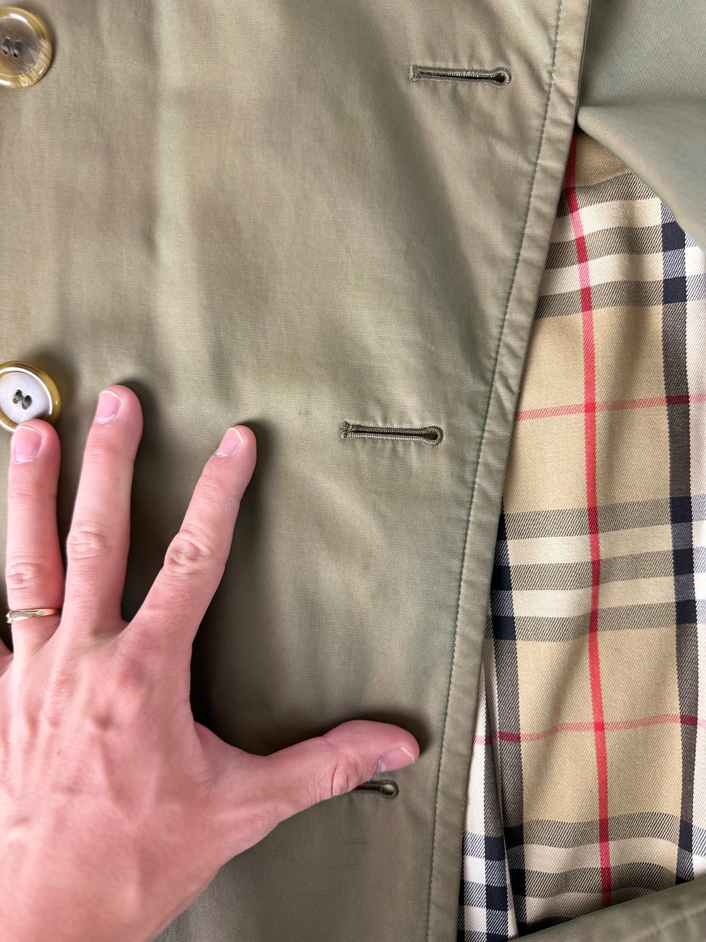 Vintage Burberry Trench Coat Size 46 S