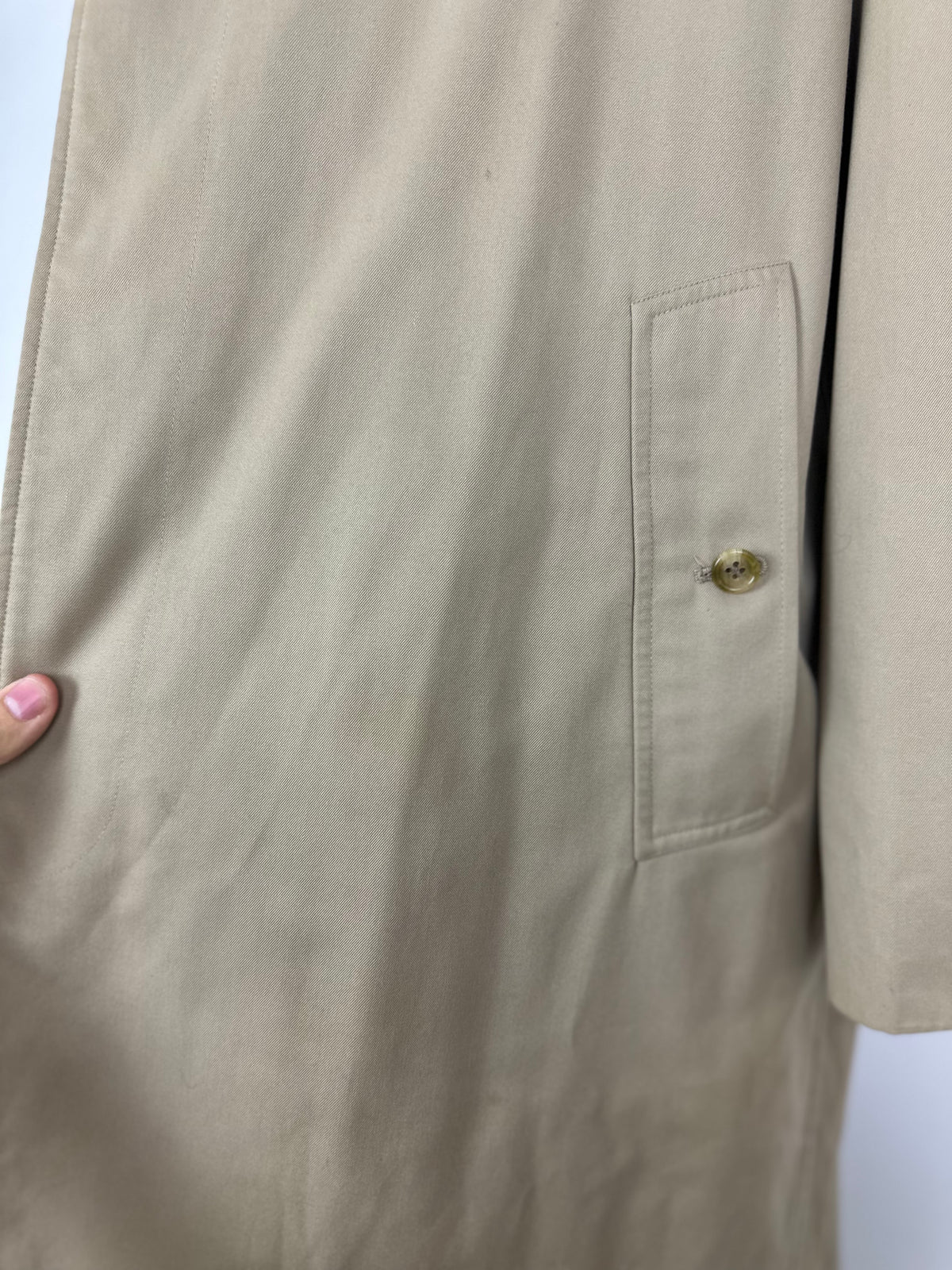 Vintage Burberry Car Coat Beige Size 54 XL