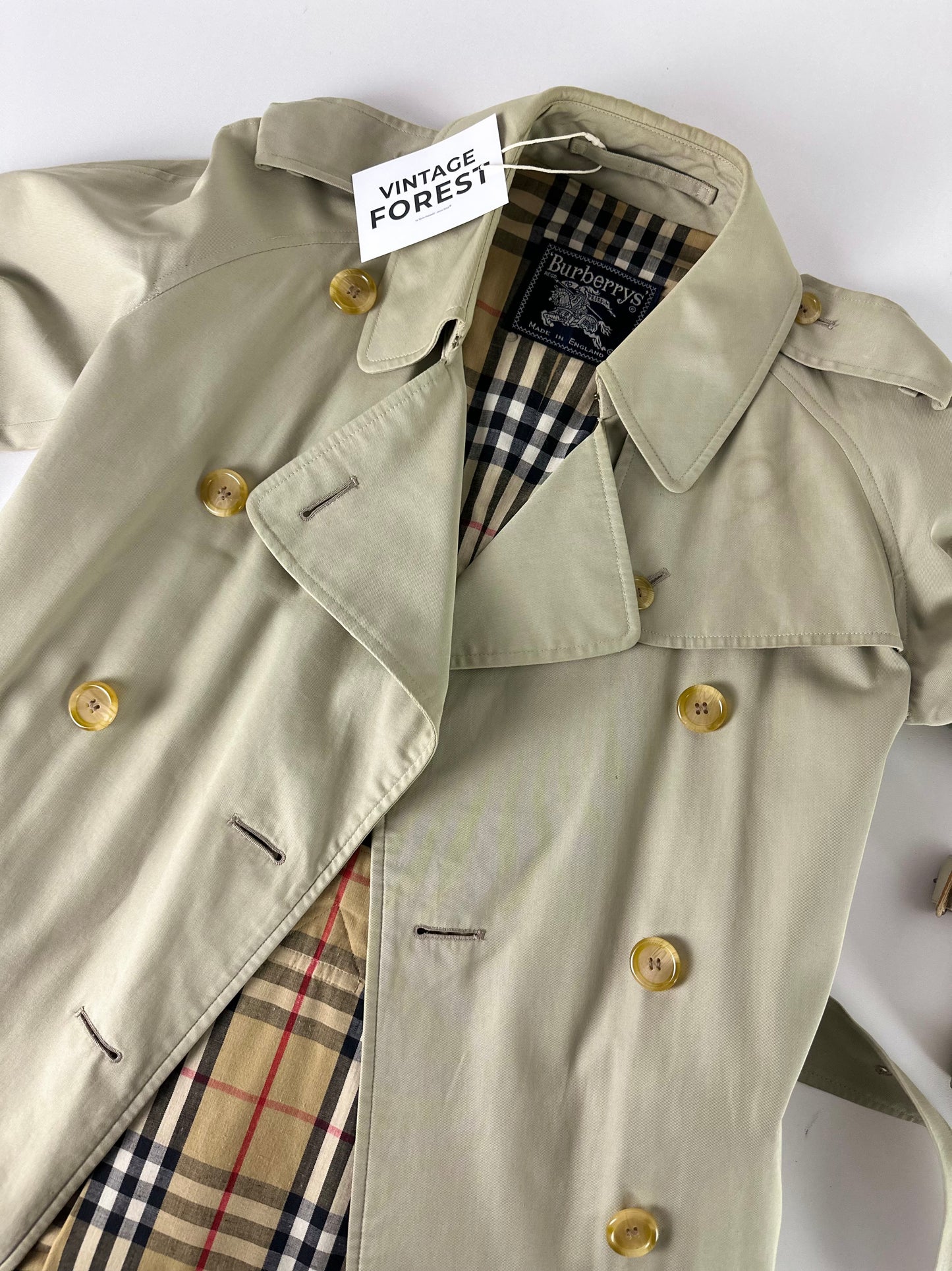 Vintage Burberry Trench Coat Size 6 XXS