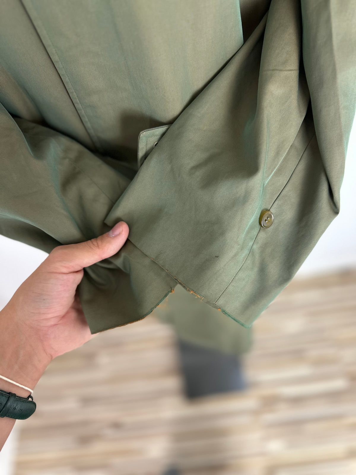 Vintage Burberry Car Coat Khaki Size 50 L