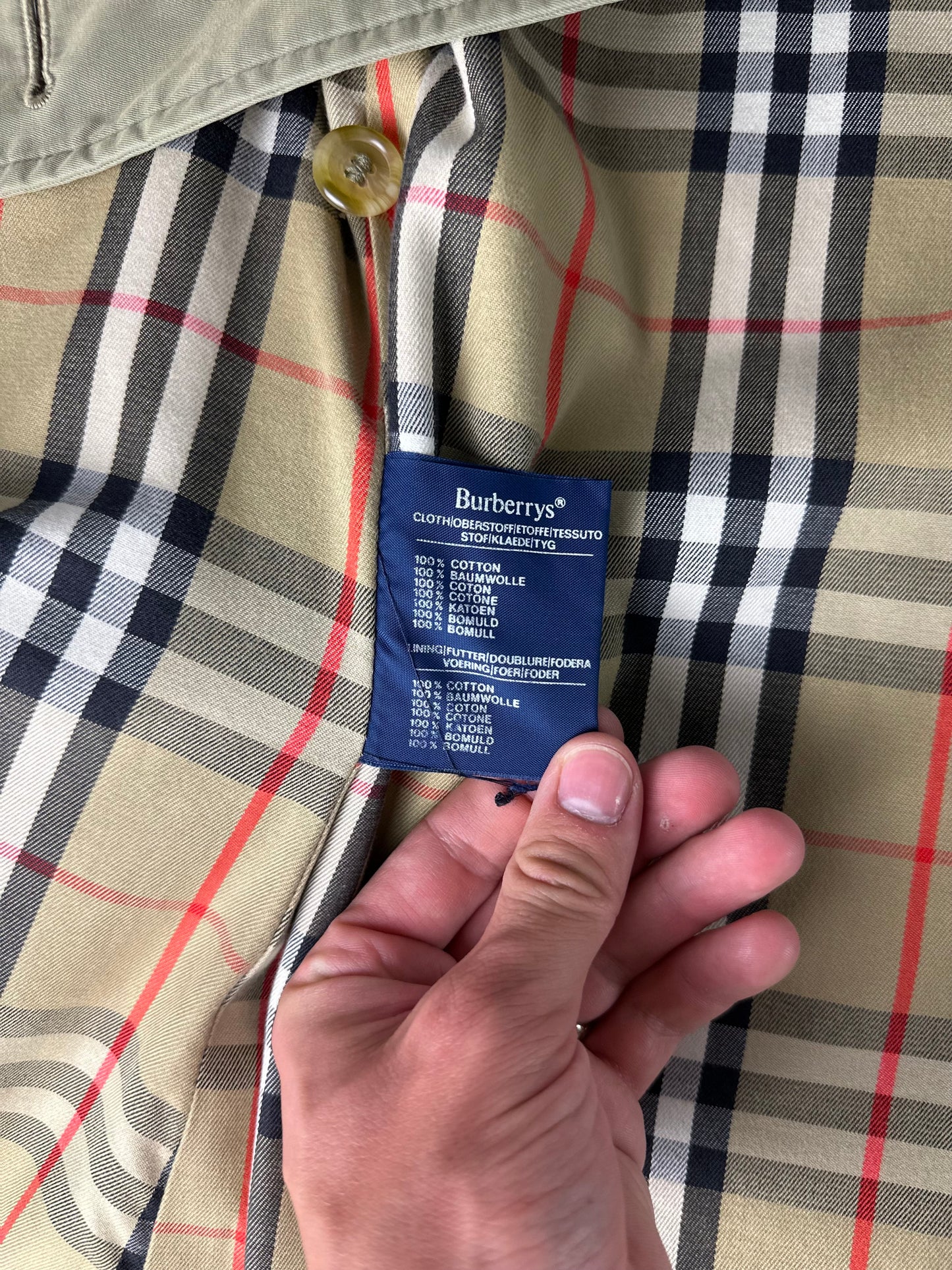 Vintage Burberry Trench Coat Size 14 L