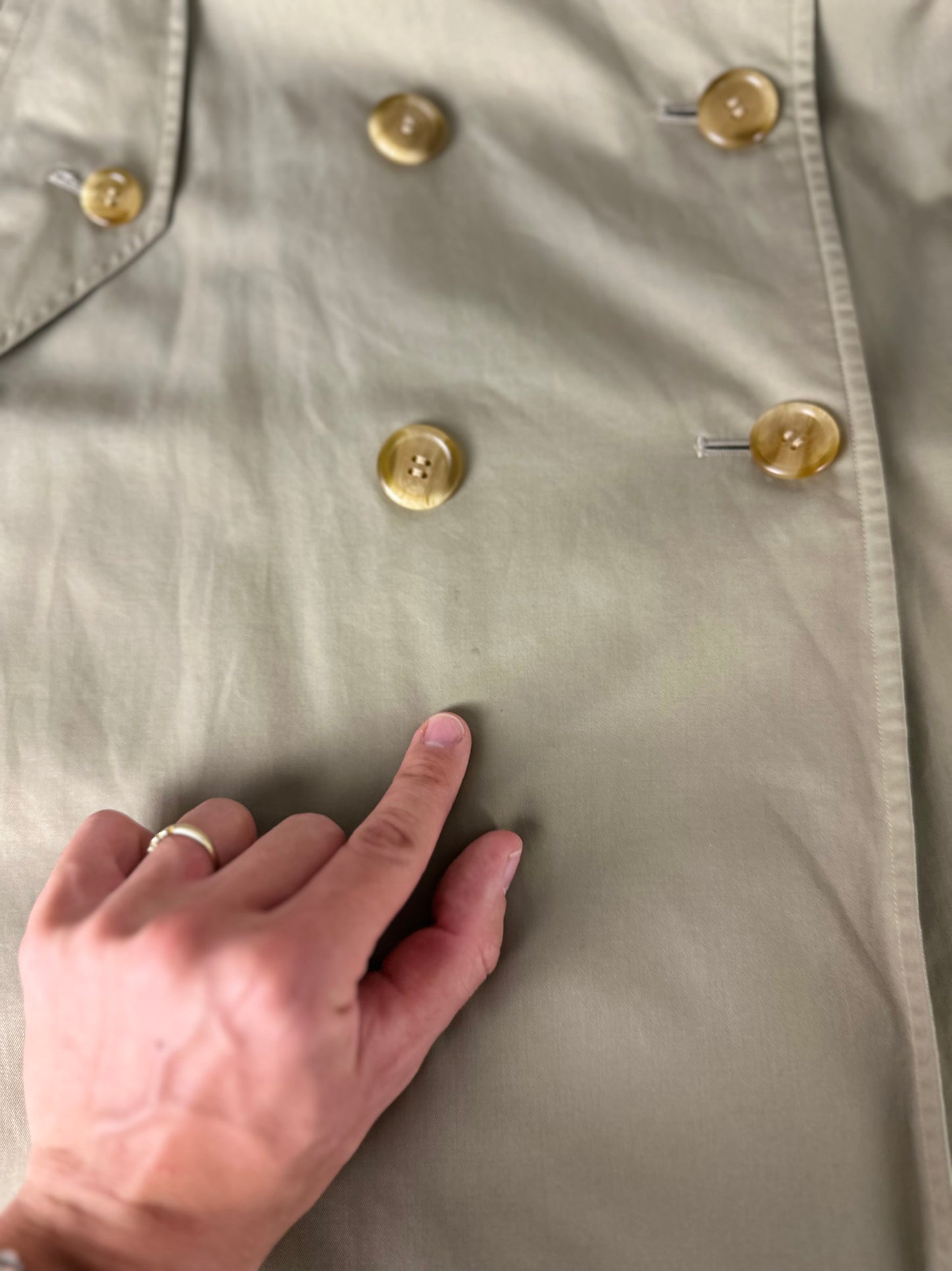 Vintage Burberry Trench Coat Size 12 M