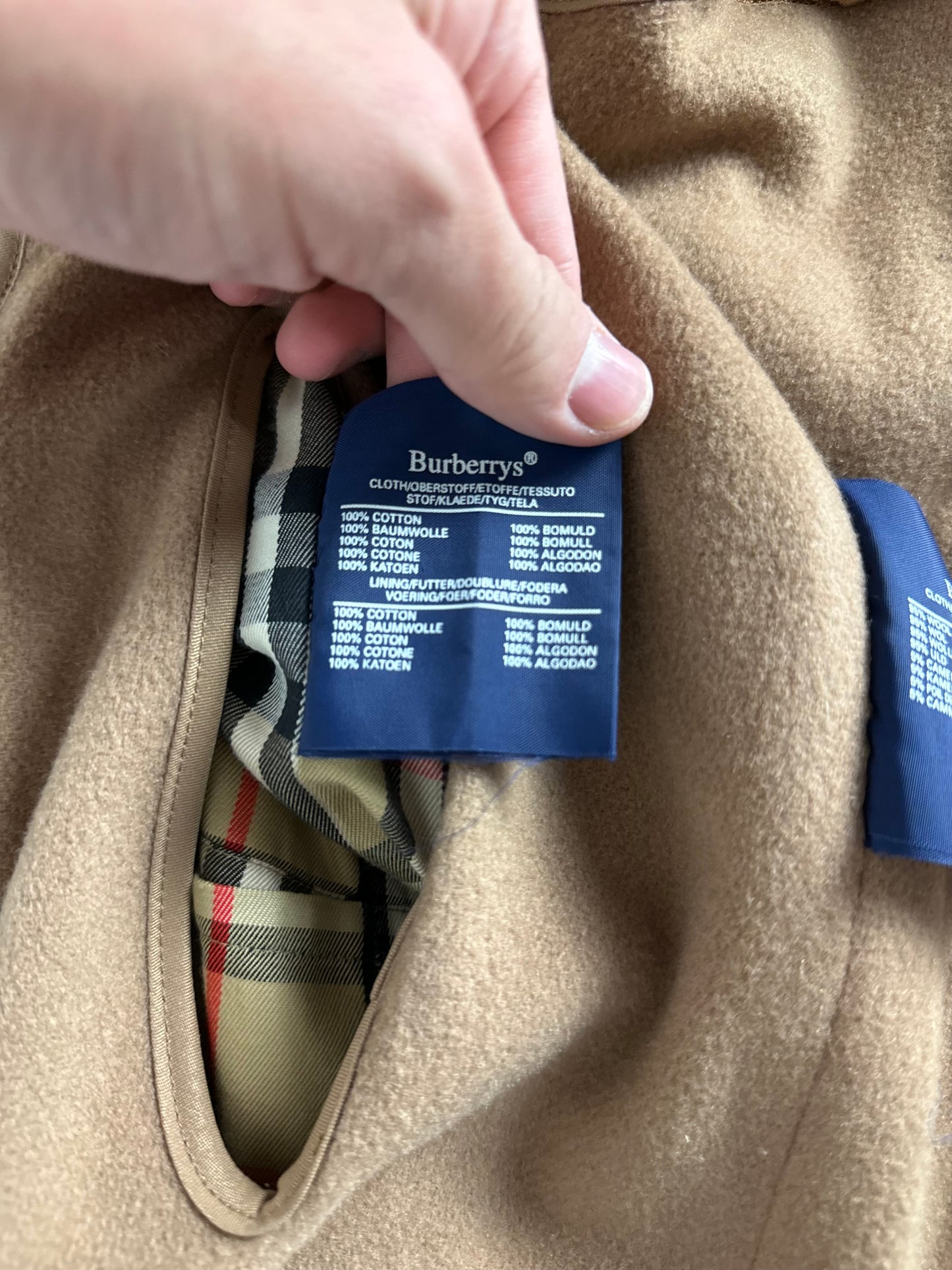 Vintage Burberry Car Coat Oliv Size 46 S With Lining
