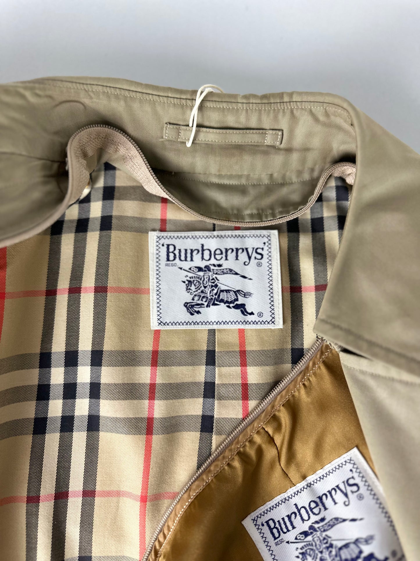 Vintage Burberry Trench Coat Size 10 S With Lining