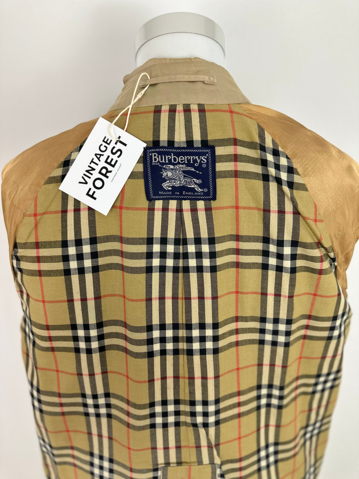 Vintage Burberry Trench Coat Beige Size 50 L
