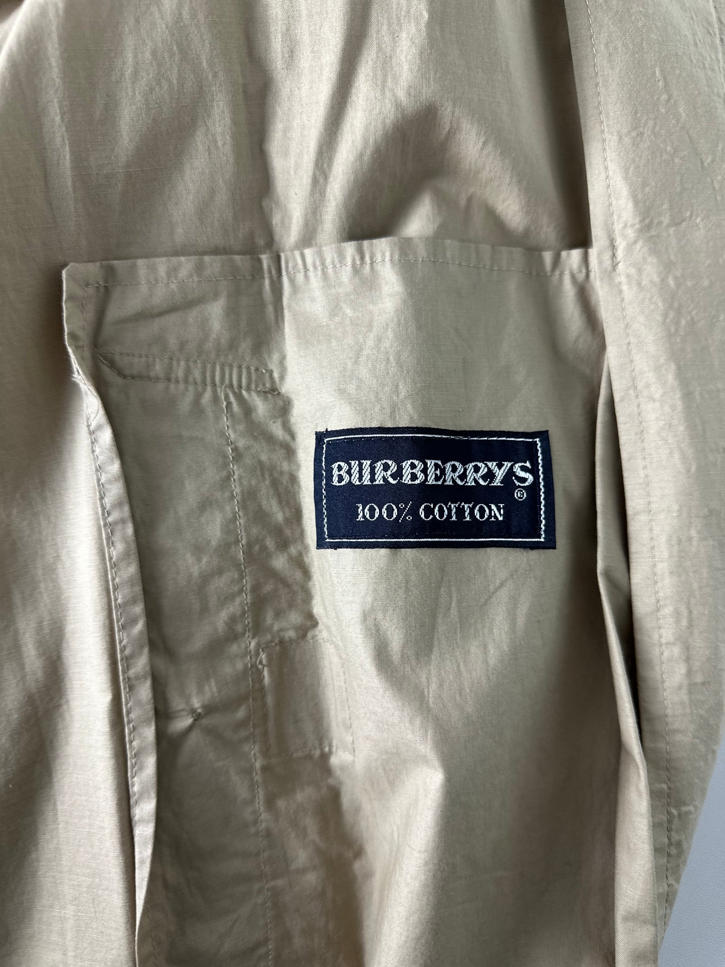 Vintage Burberry Car Coat Beige Size 48 M