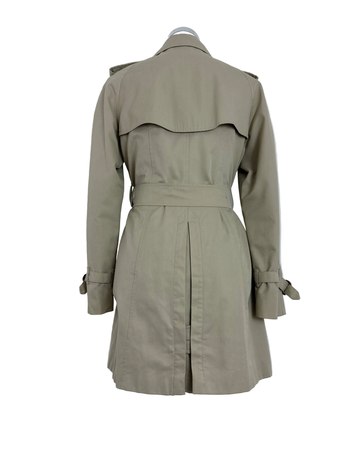 Vintage Burberry Trench Coat Creme Size 8 XS