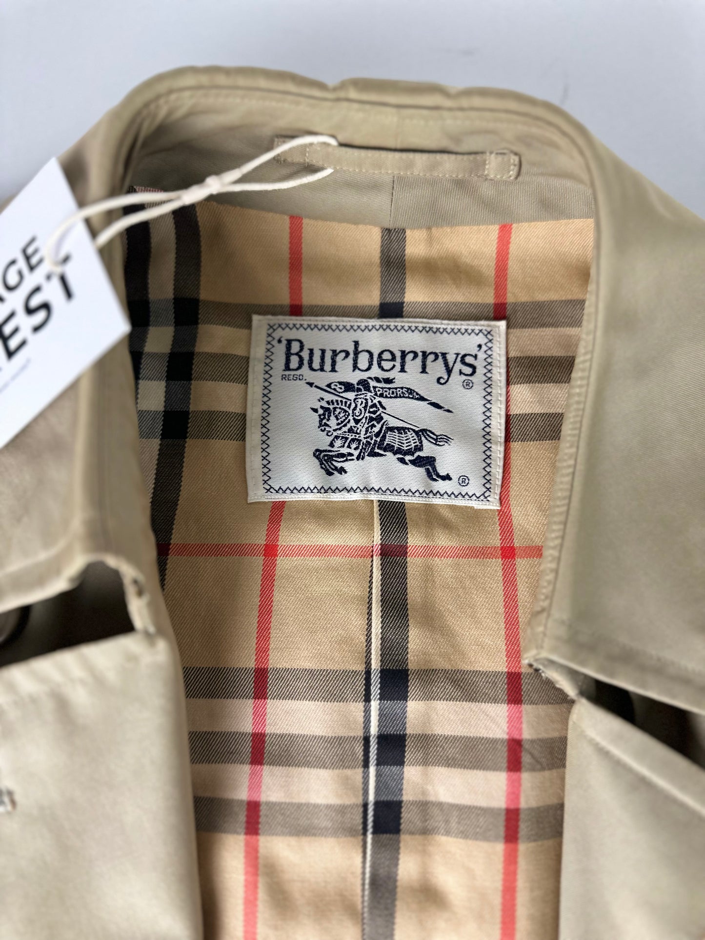 Vintage Burberry Trench Coat Size 8 XS