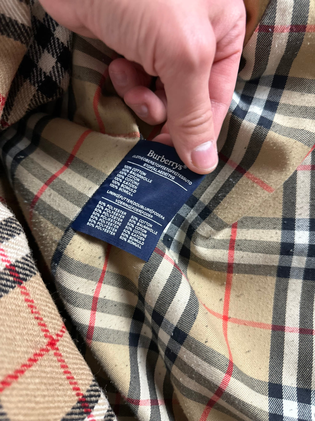 Burberrys Trenchcoat (14/L) including Inlet