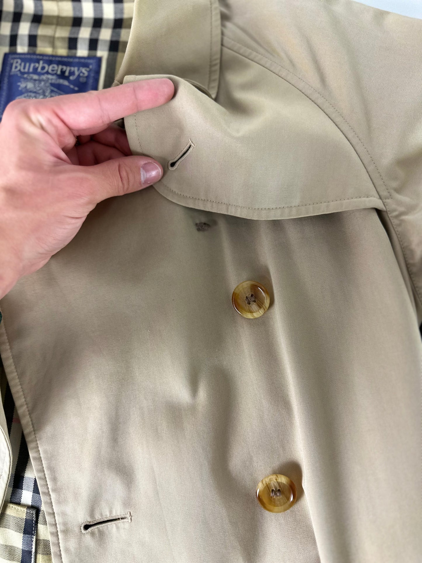 Vintage Burberry Trench Coat Size 12 M