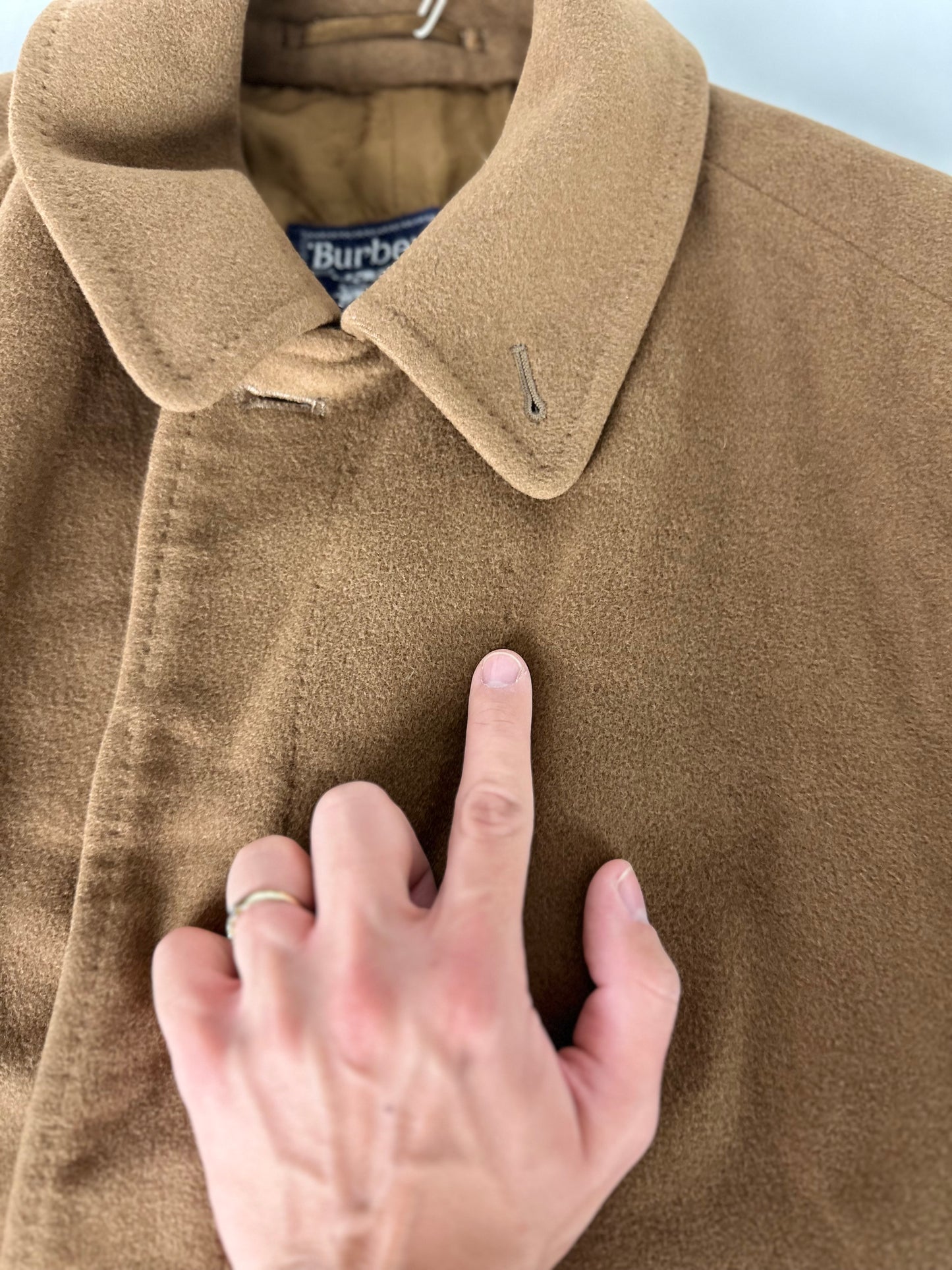 Vintage Burberry Camel Coat Size 52 L