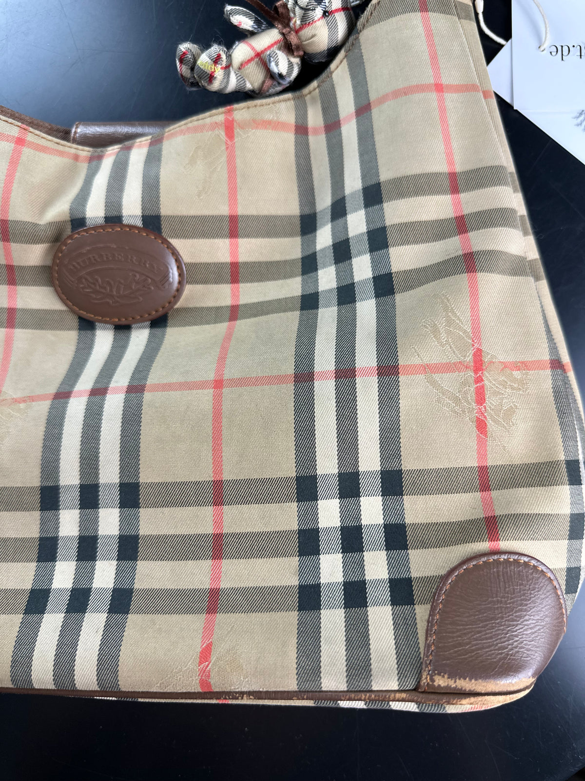 Vintage Burberry Canterbury Haymarket Nova Check Shoulder Bag