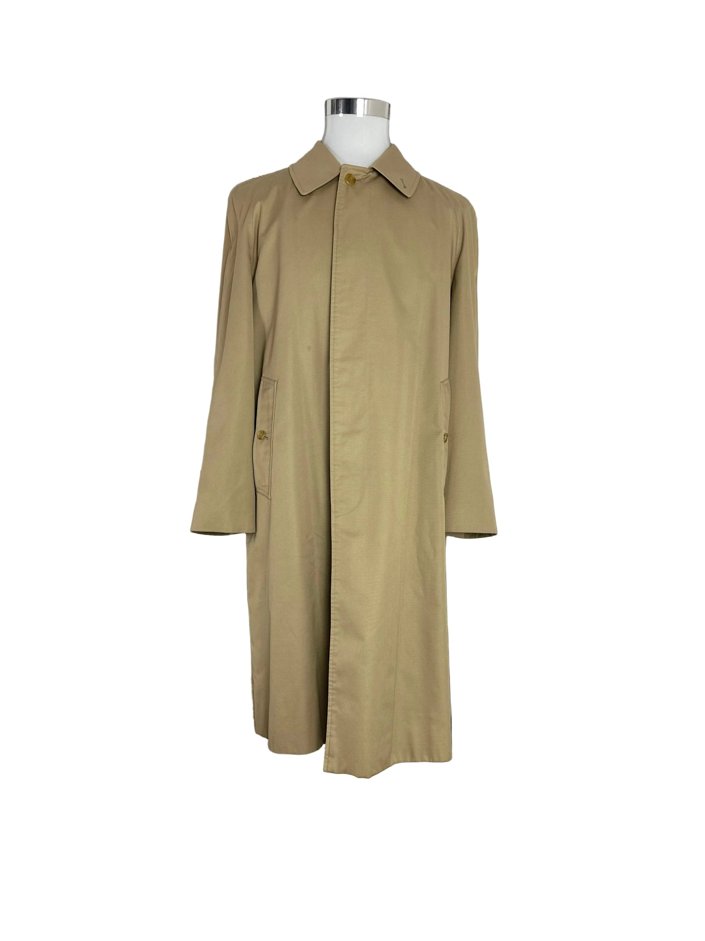 Vintage Burberry Car Coat Size 48 M With Lining