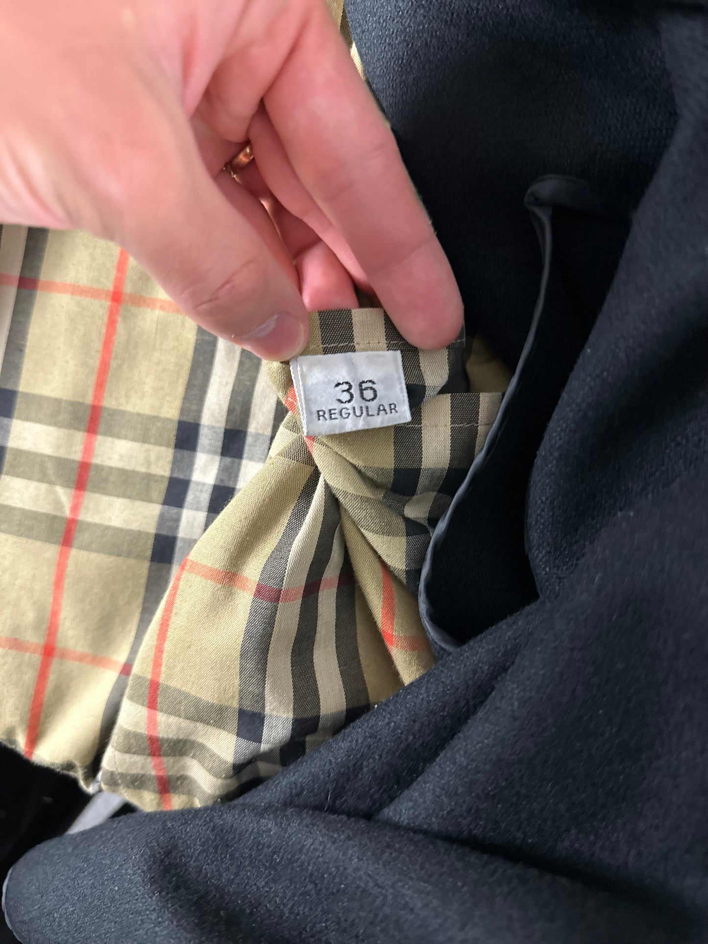Vintage Burberry Trench Coat Size 14 L With Lining