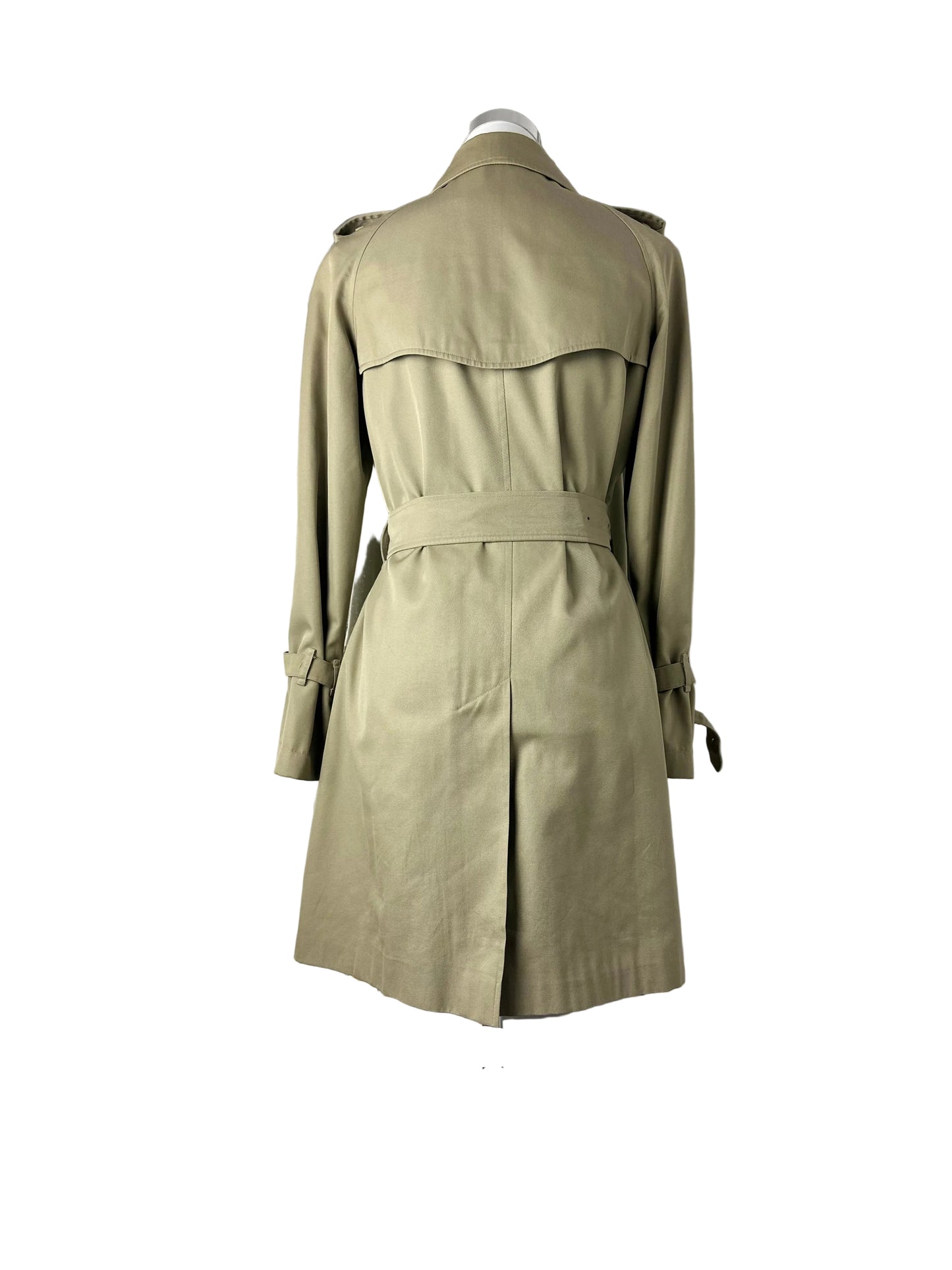 Vintage Burberry Trench Coat Beige Size 8 XS