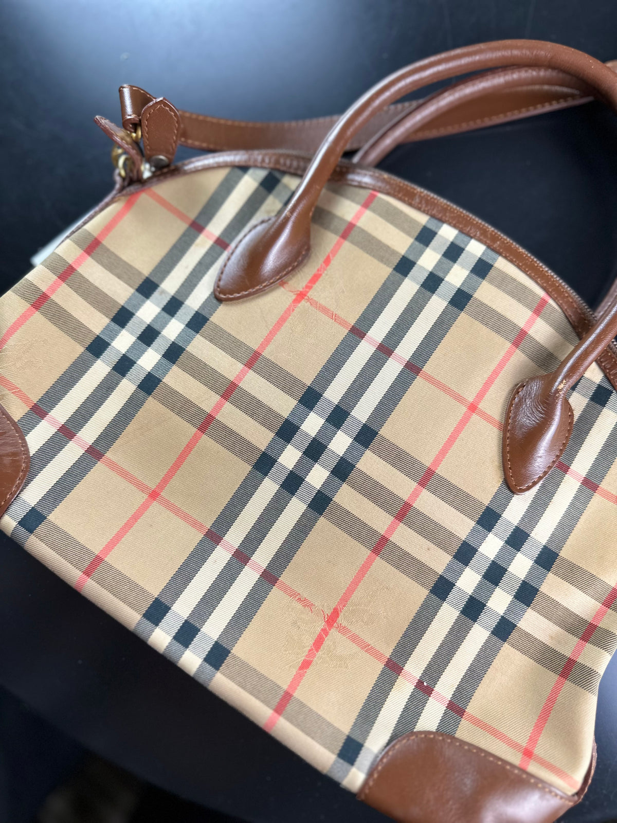 Vintage Burberry Haymarket Nova Check Bag