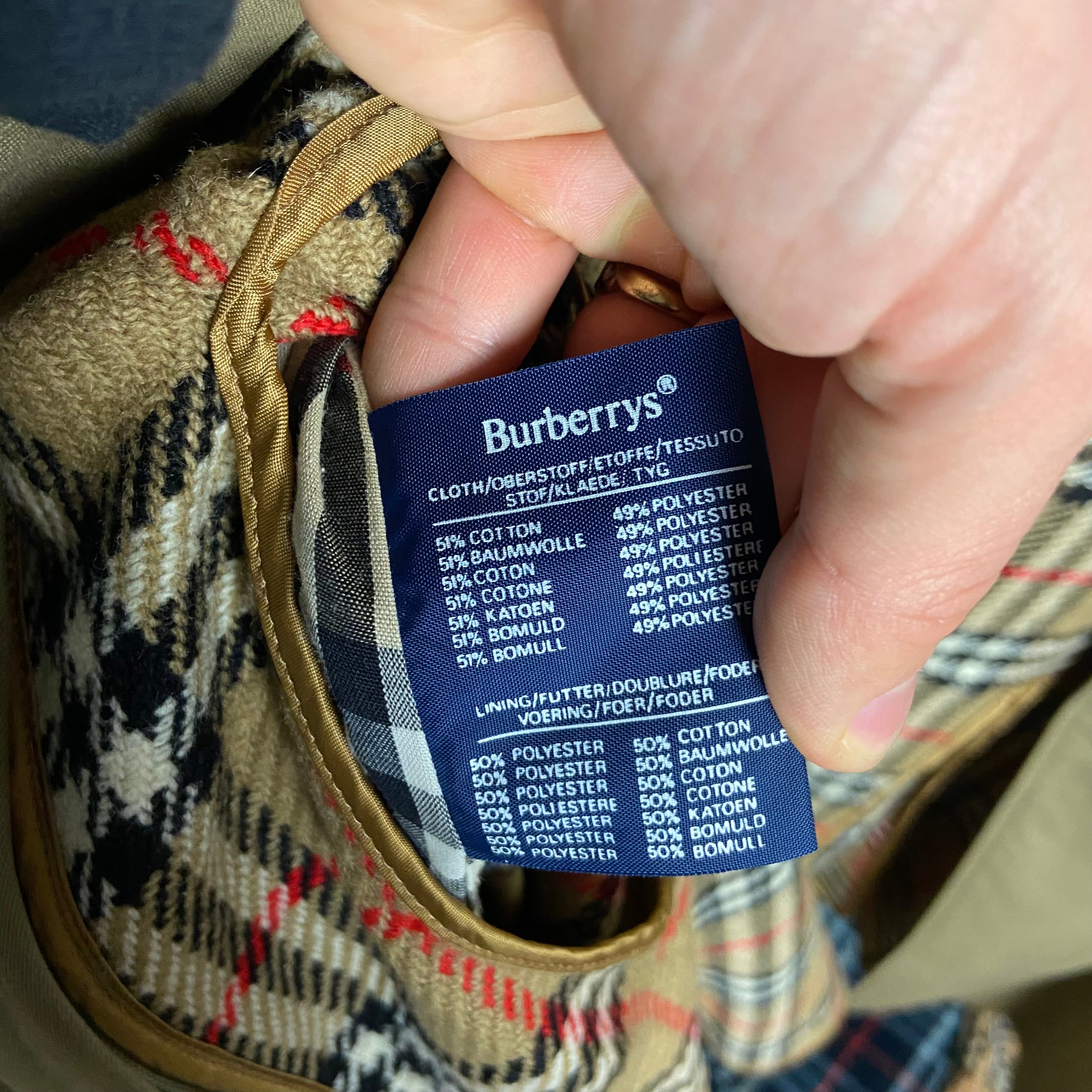 Burberry Trenchcoat Size 54/XL including Inlet