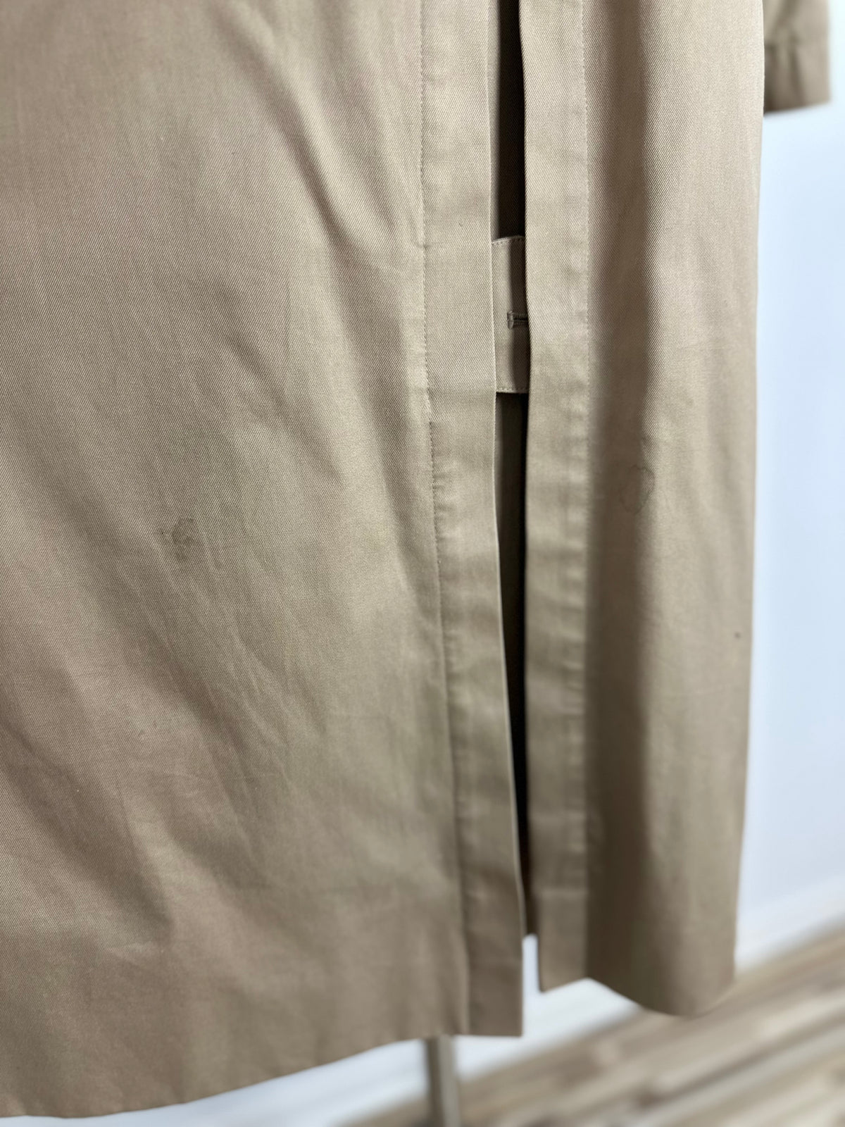 Vintage Burberry Trench Coat Beige Size 16 XL With Lining