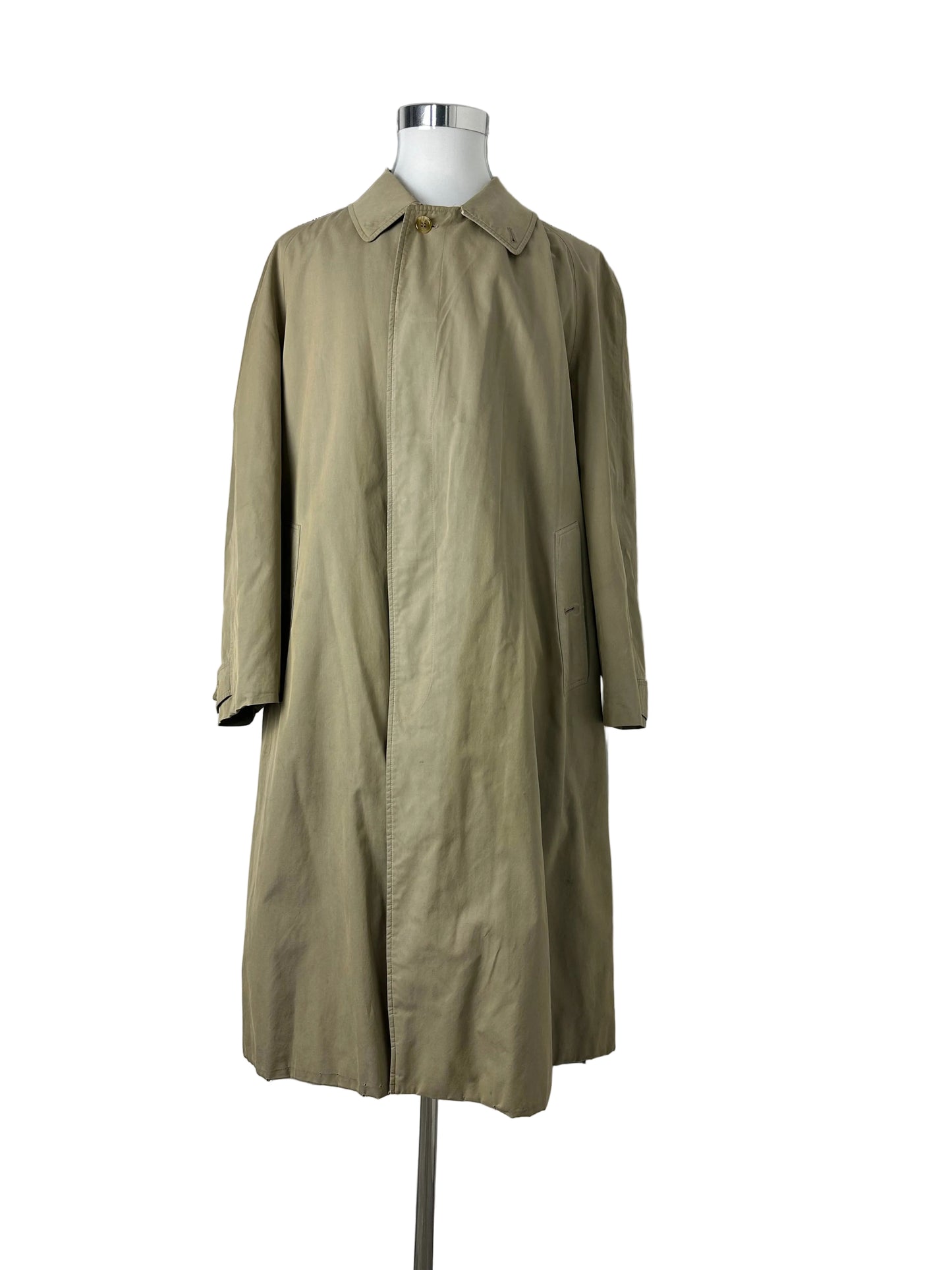 Vintage Burberry Car Coat Beige Size 58 XXL