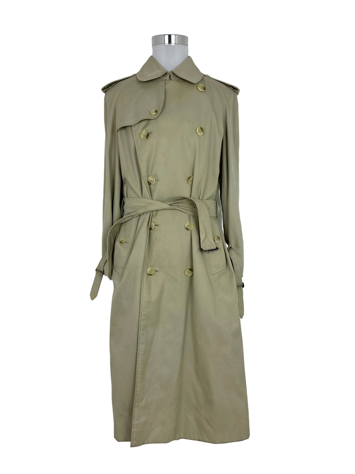 Vintage Burberry Trench Coat Creme Size 50 L