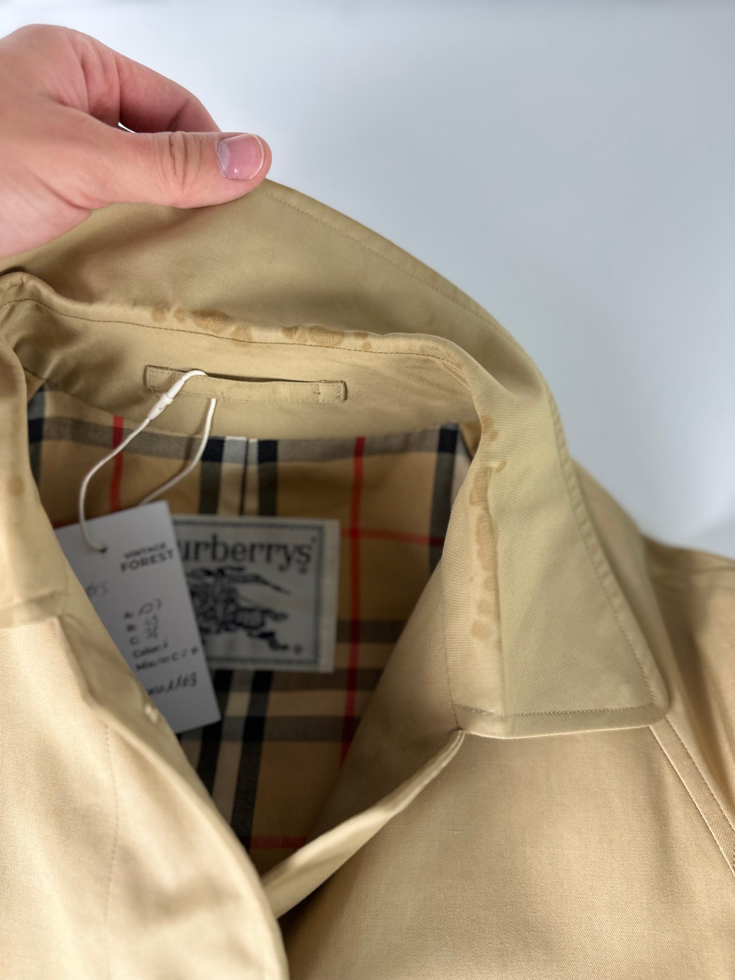 Vintage Burberry Car Coat Size 8 XS