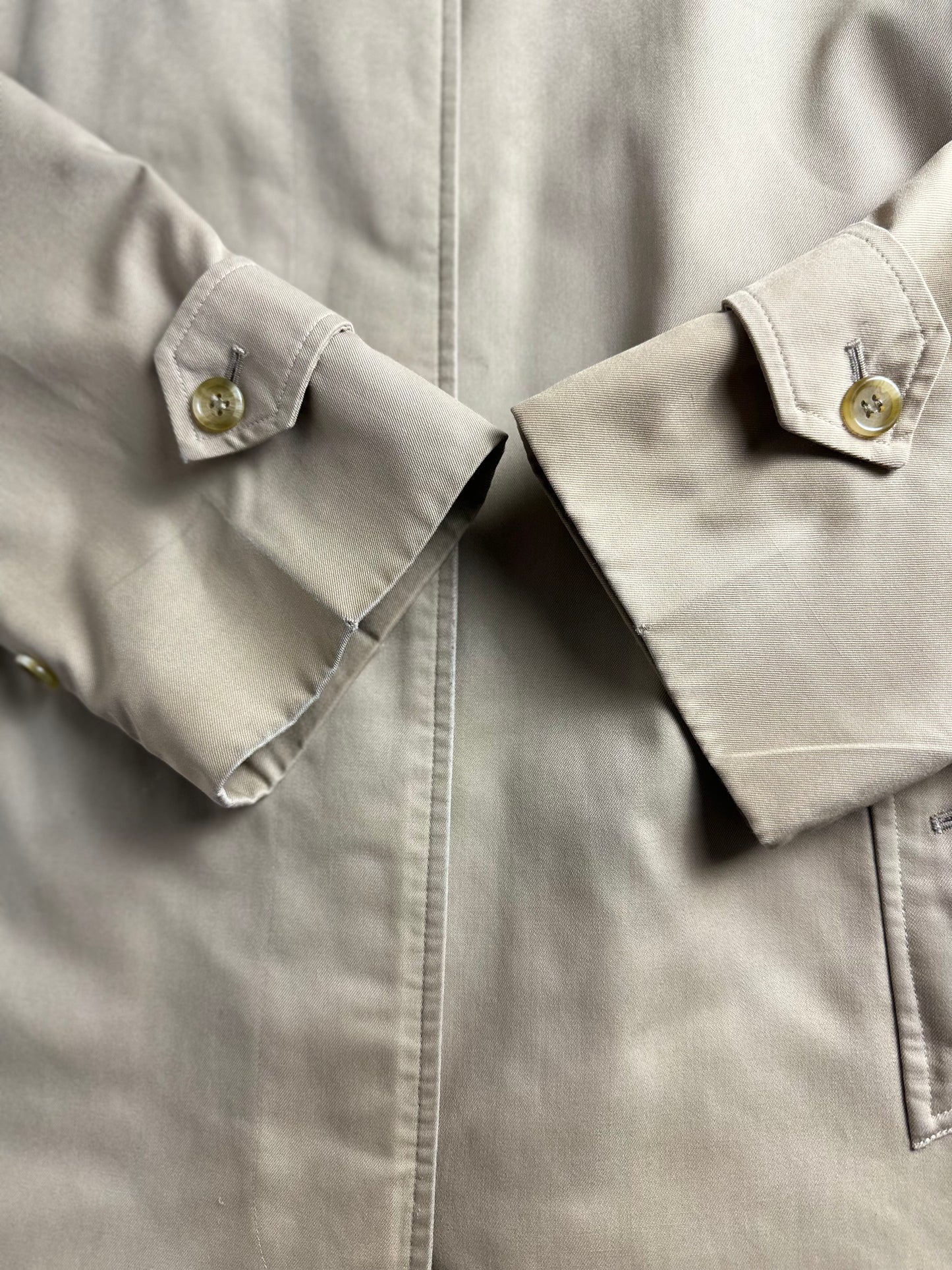 Vintage Burberry Car Coat Beige Size 14 L