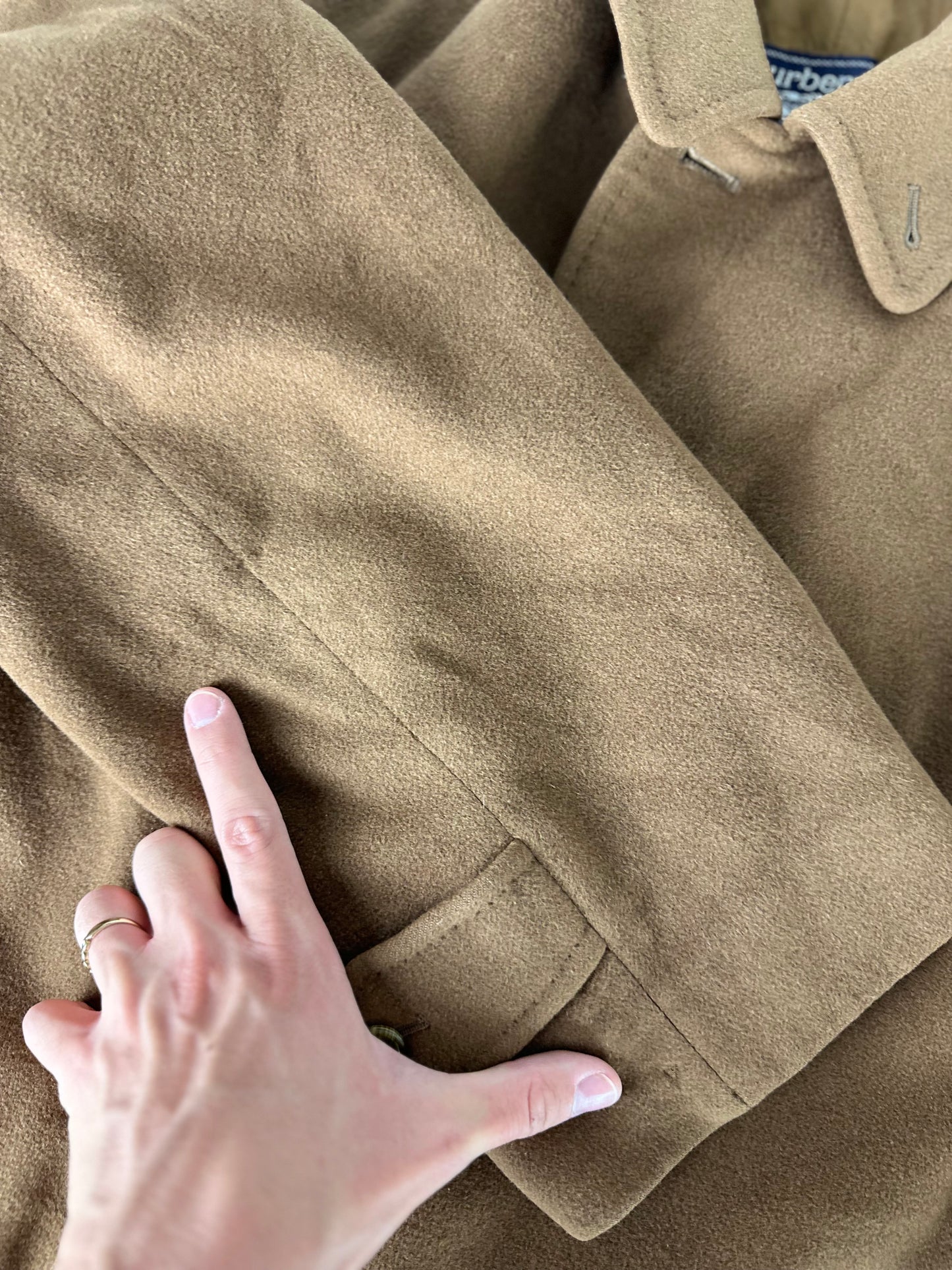 Vintage Burberry Camel Coat Size 52 L