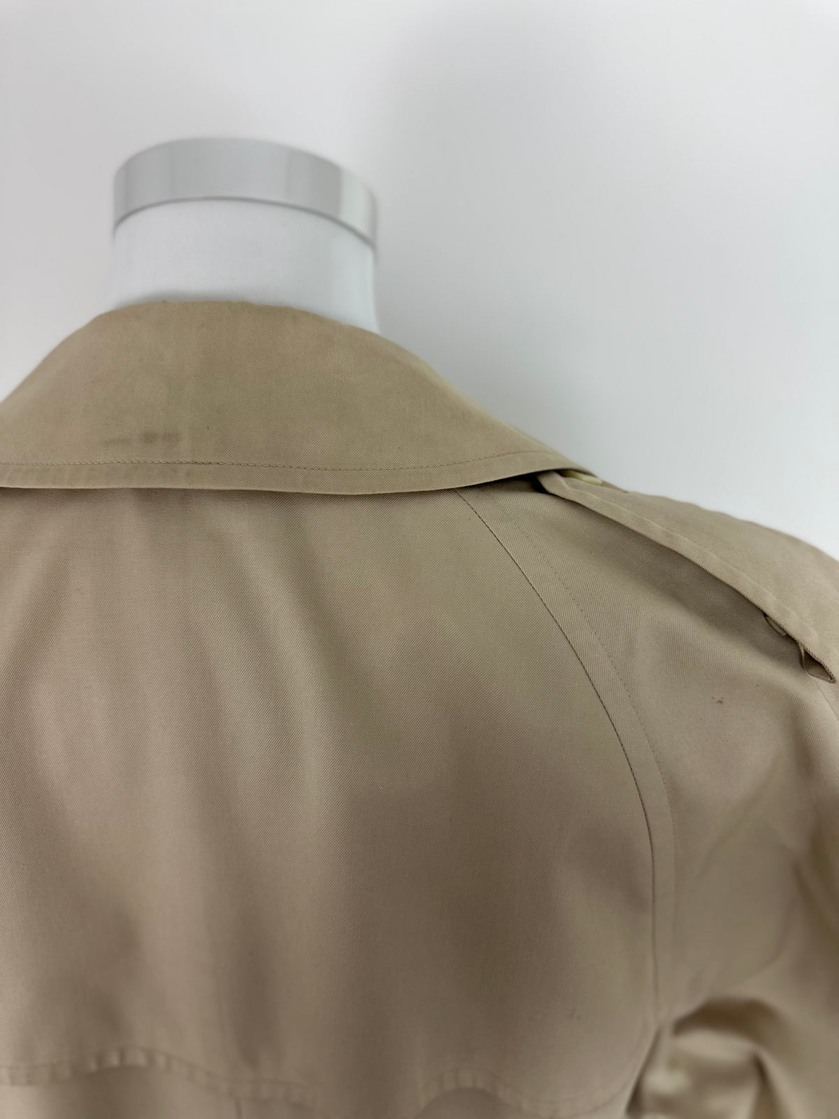 Vintage Burberry Trench Coat Creme Size 56 XL