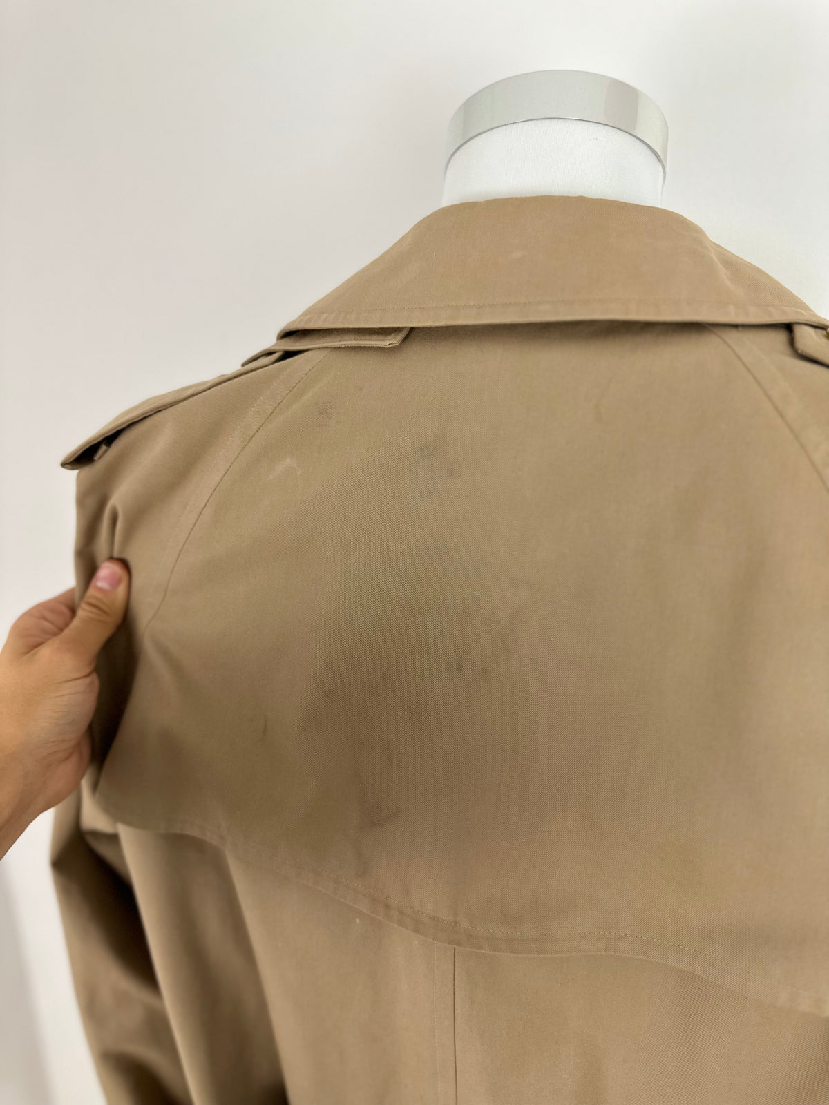 Vintage Burberry Trench Coat Beige Size 50 L With Lining