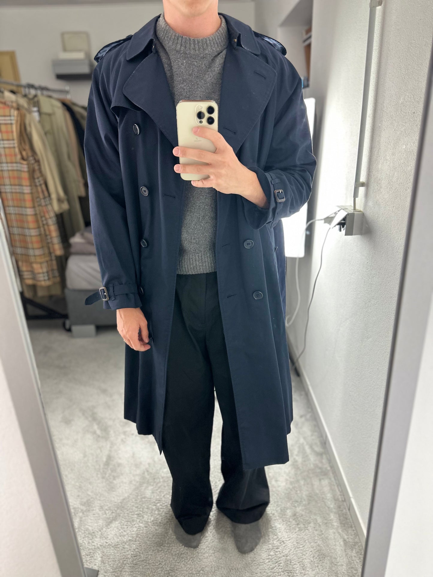 Vintage Burberry Trench Coat Size 16 XL