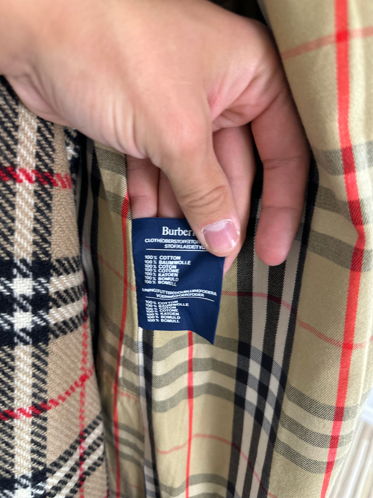 Vintage Burberry Car Coat Oliv Size 54 XL With Lining