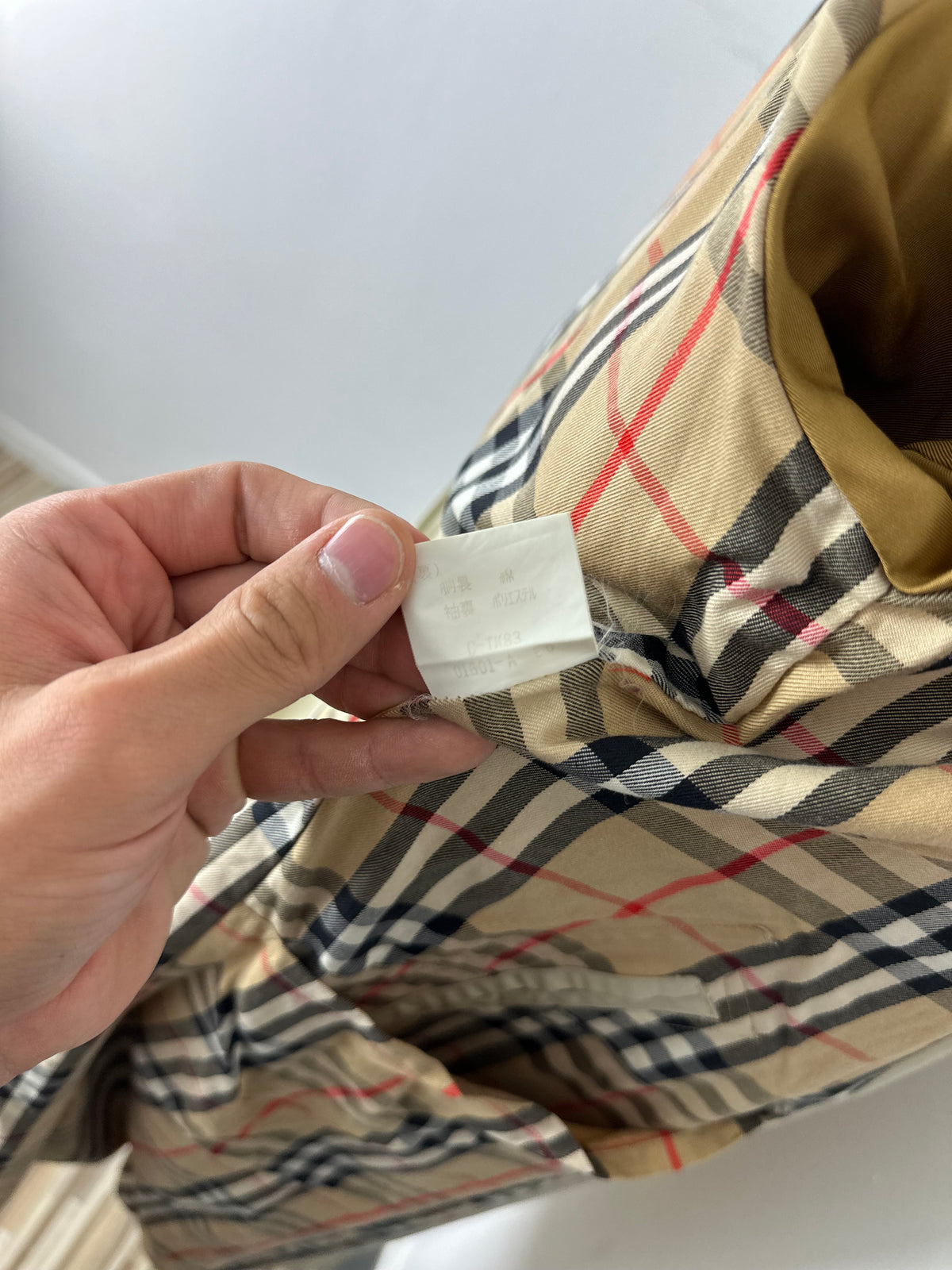 Vintage Burberry Trench Coat Creme Size 10 S