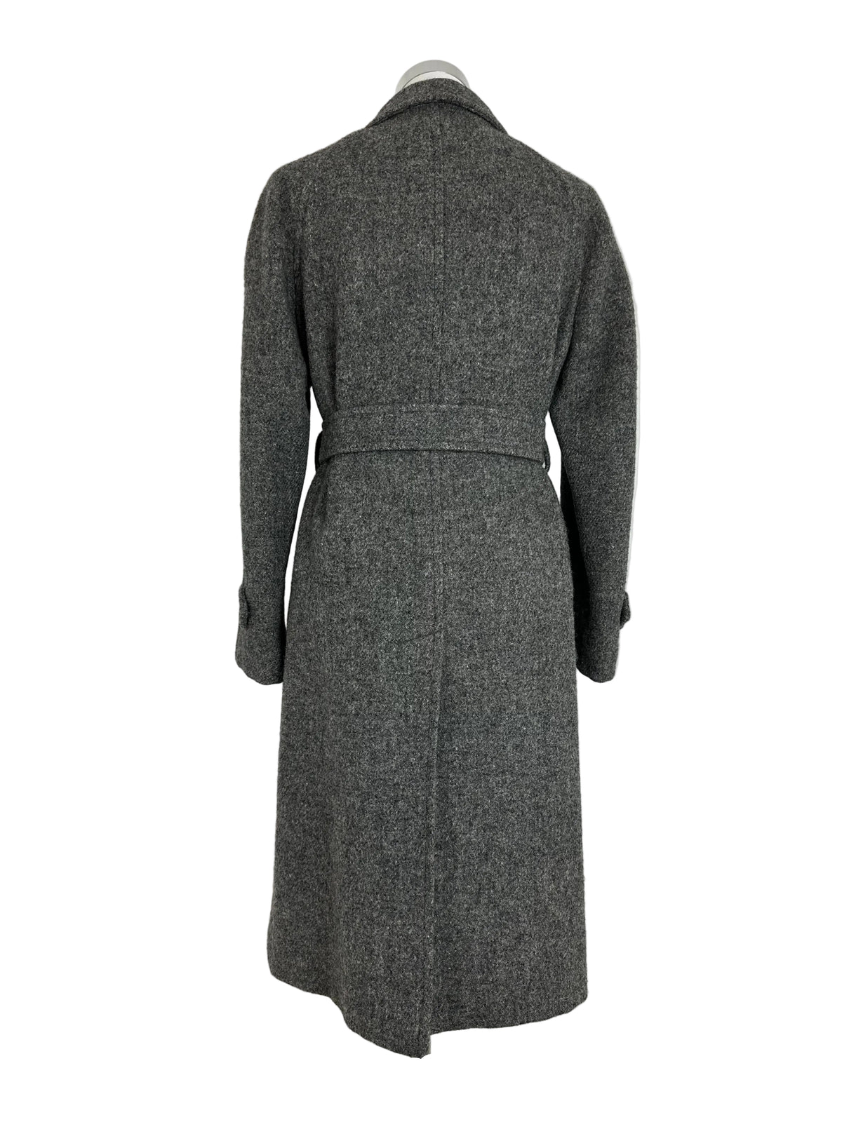 Vintage Burberry Wool Coat Grey Size 10 S