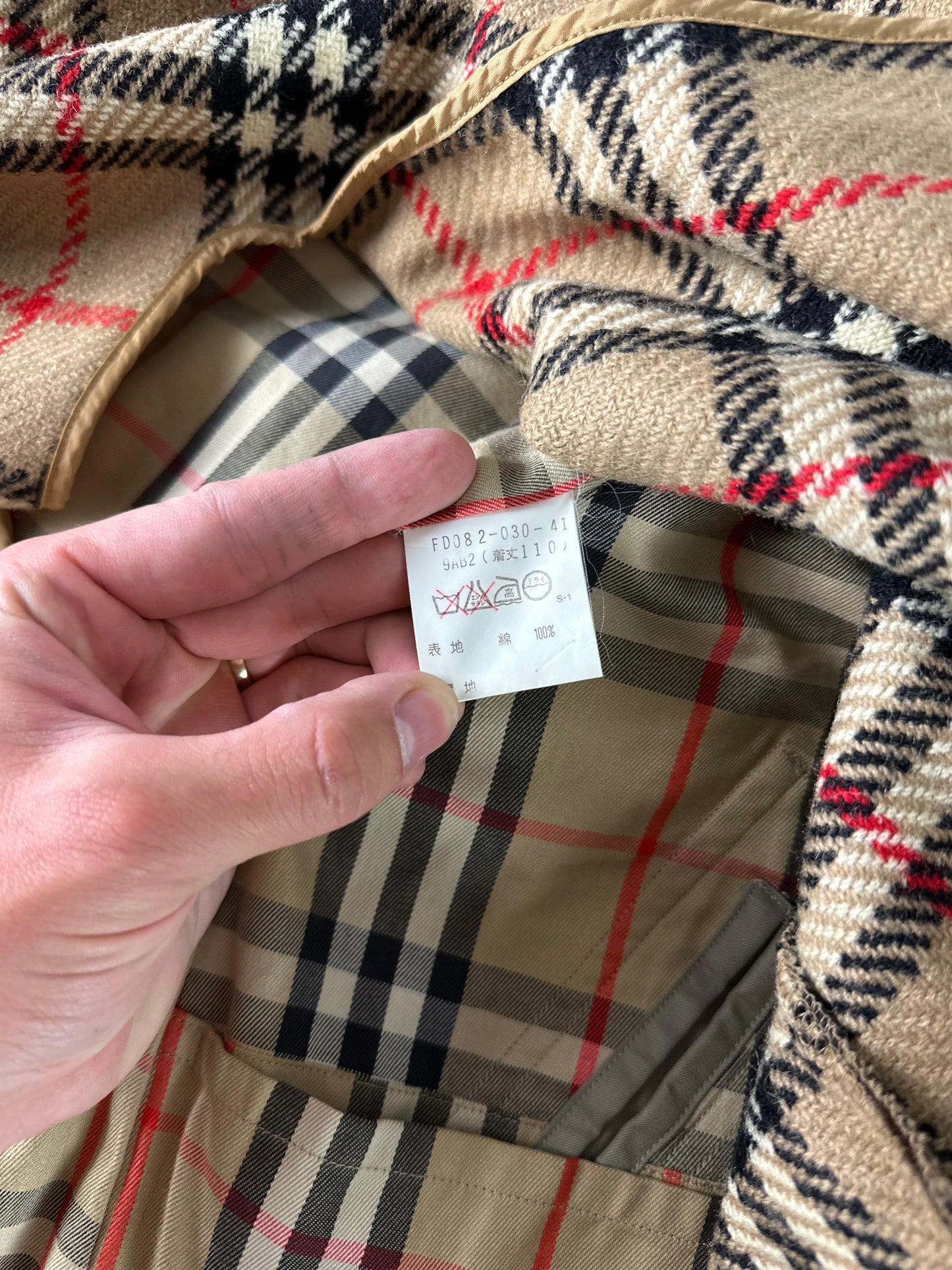 Vintage Burberry Trench Coat Size 10 S With Lining