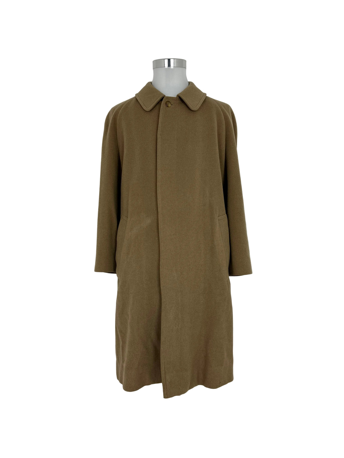 Vintage Burberry Wool Coat Brown Size 48 M