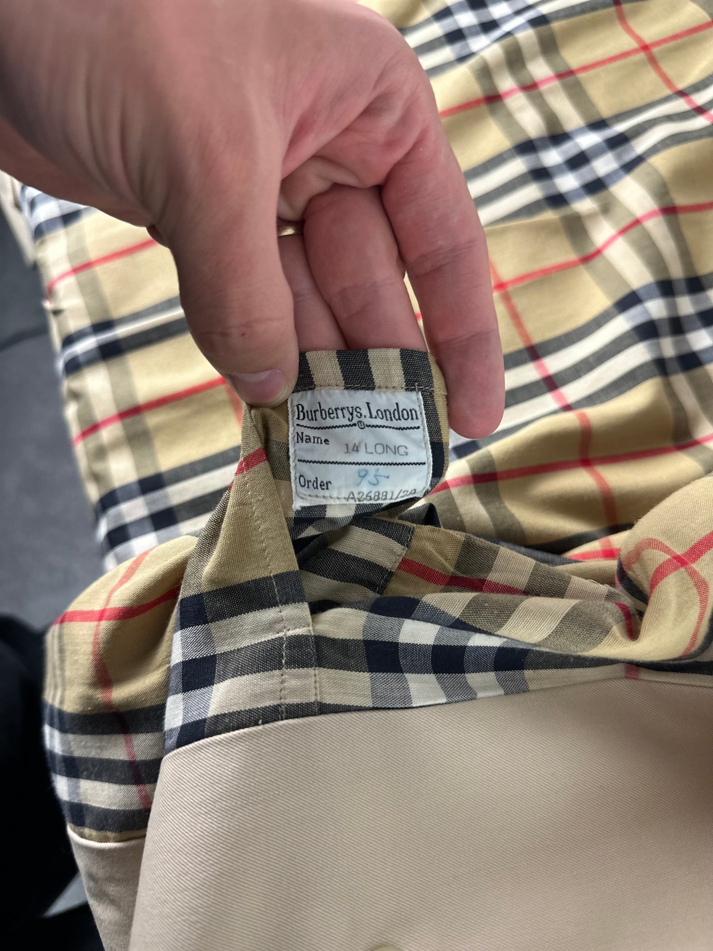 Vintage Burberry Car Coat Size 10 S