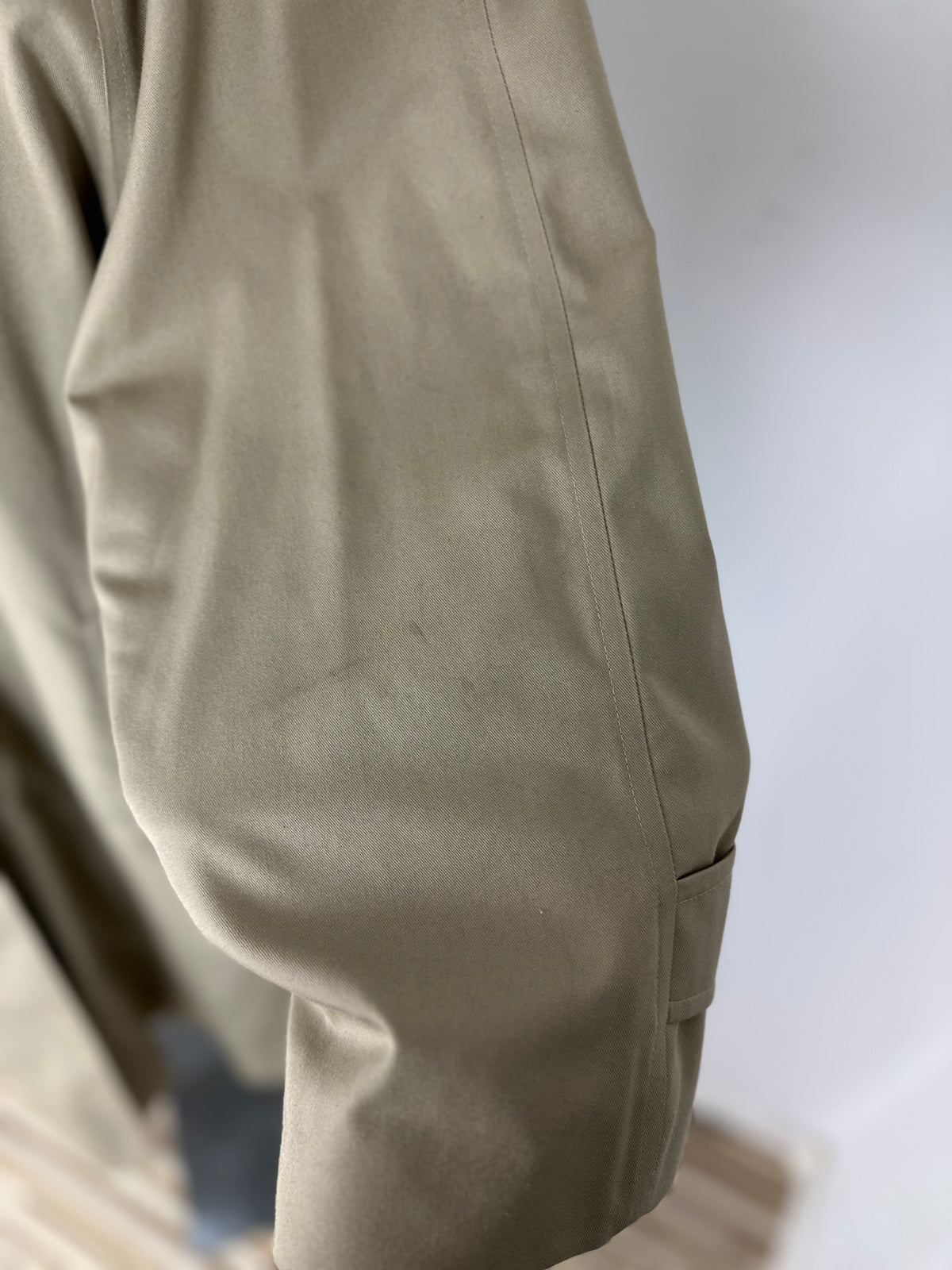Vintage Burberry Car Coat Beige Size 16 XL With Lining