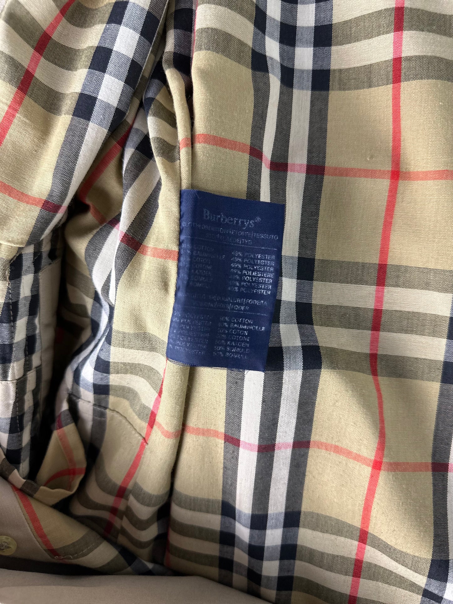Vintage Burberry Trench Coat Size 52 L
