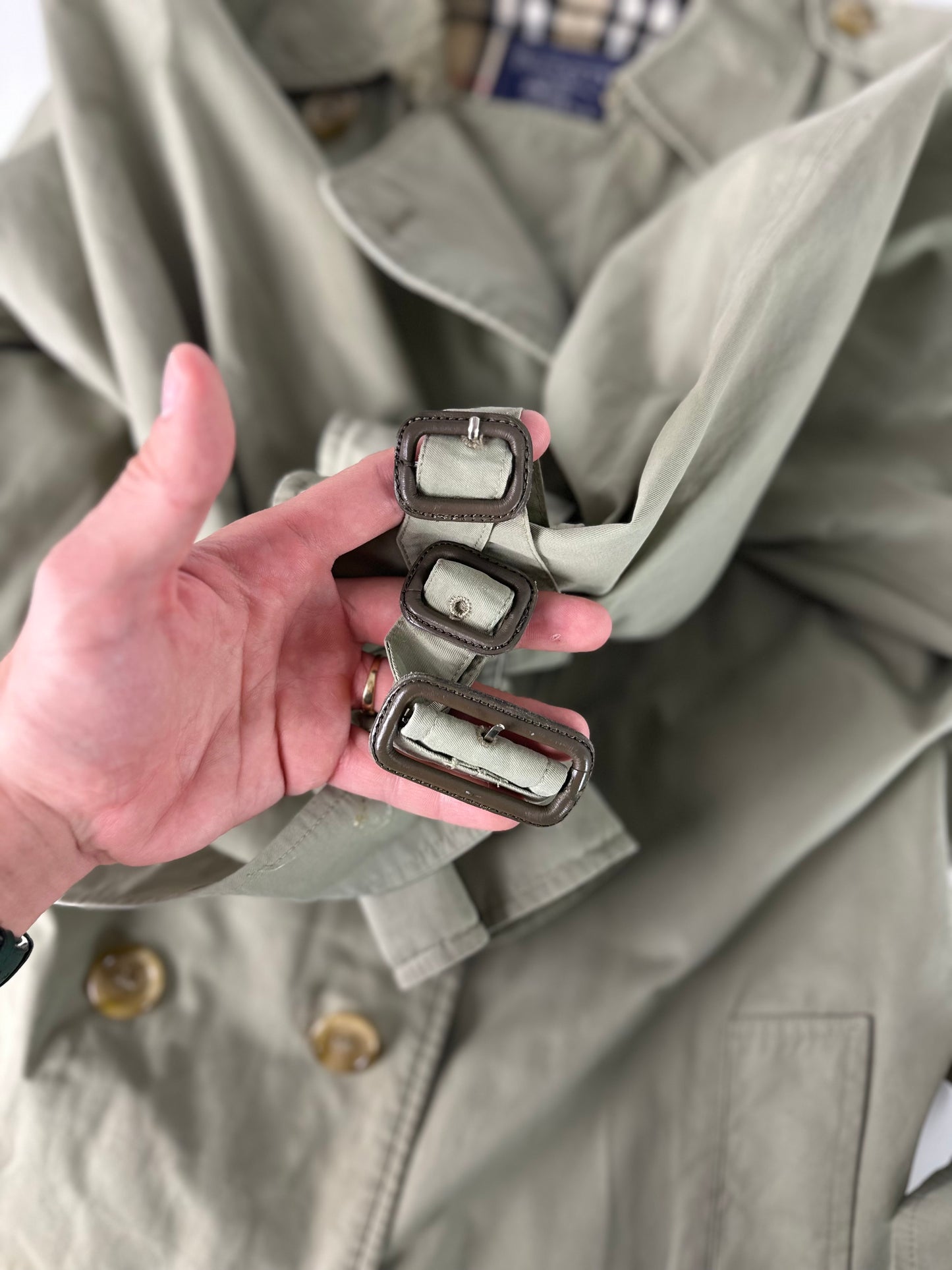 Vintage Burberry Trench Coat Size 14 L