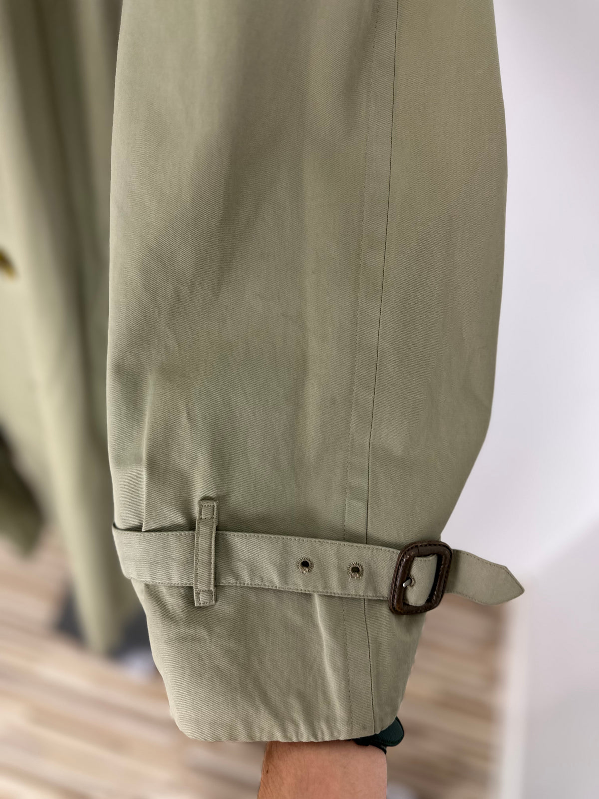 Vintage Burberry Trench Coat Oliv Size 58 XXL