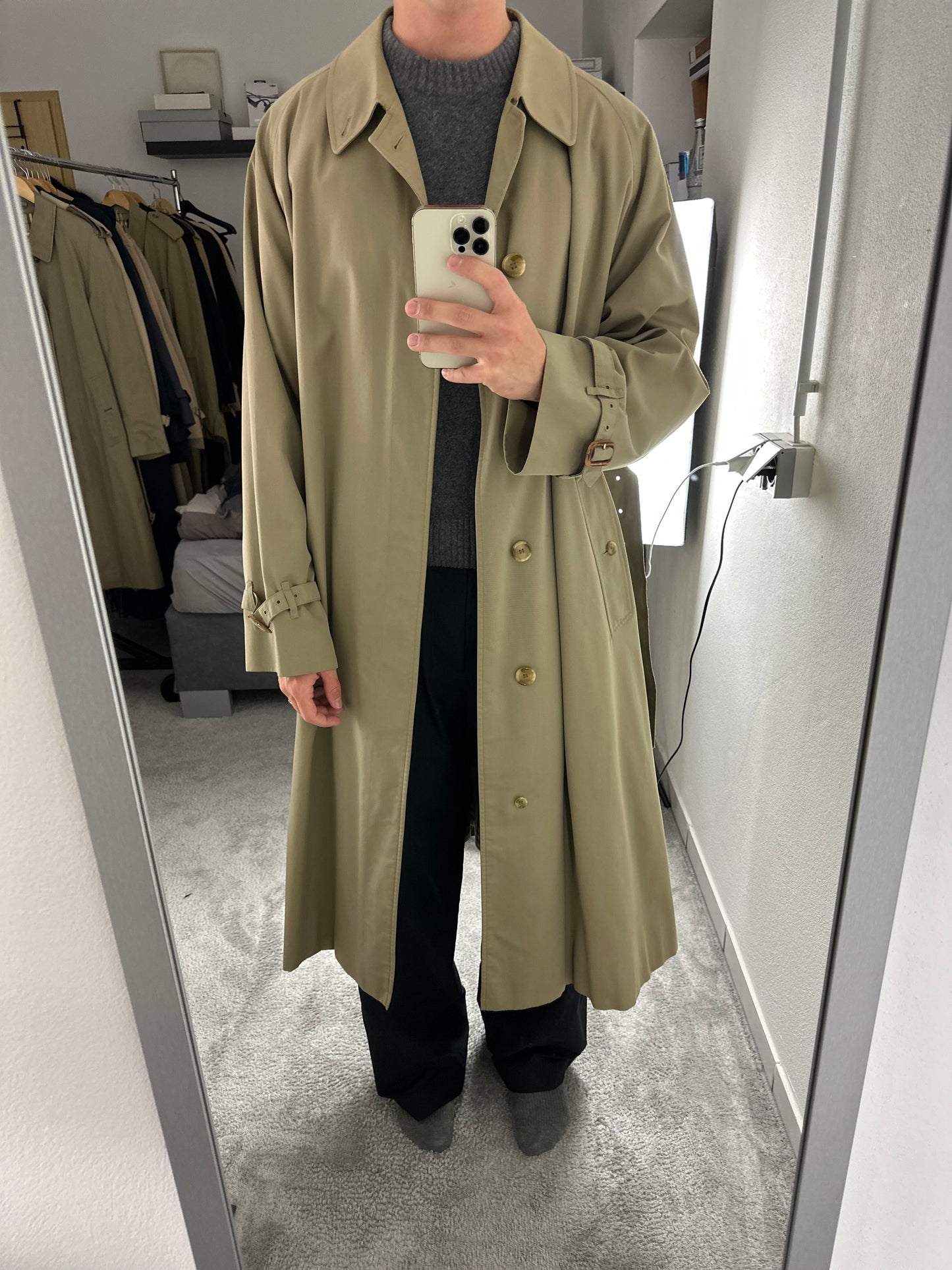 Vintage Burberry Trench Coat Size 60 XXXL