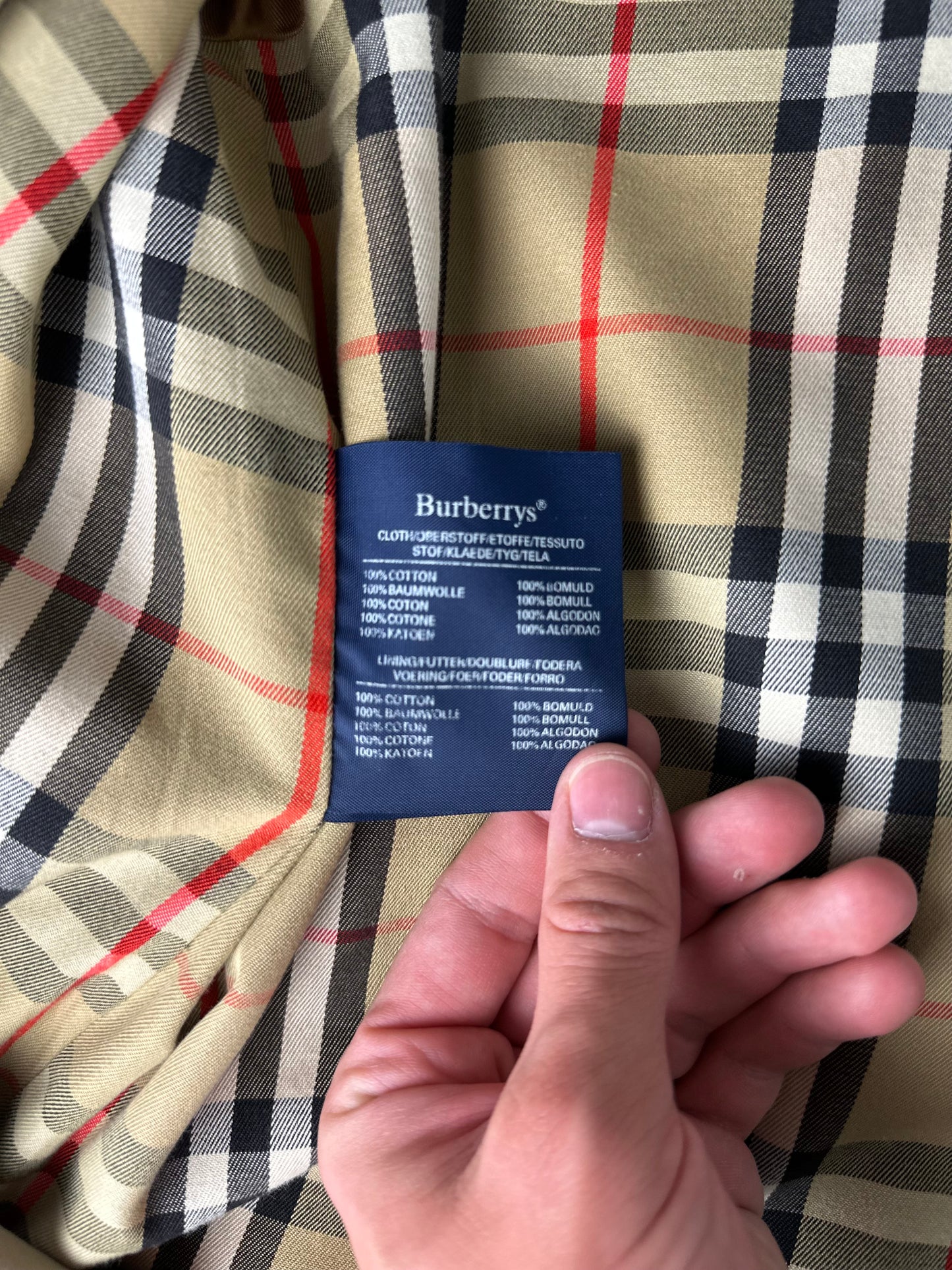 Vintage Burberry Trench Coat Size 48 M