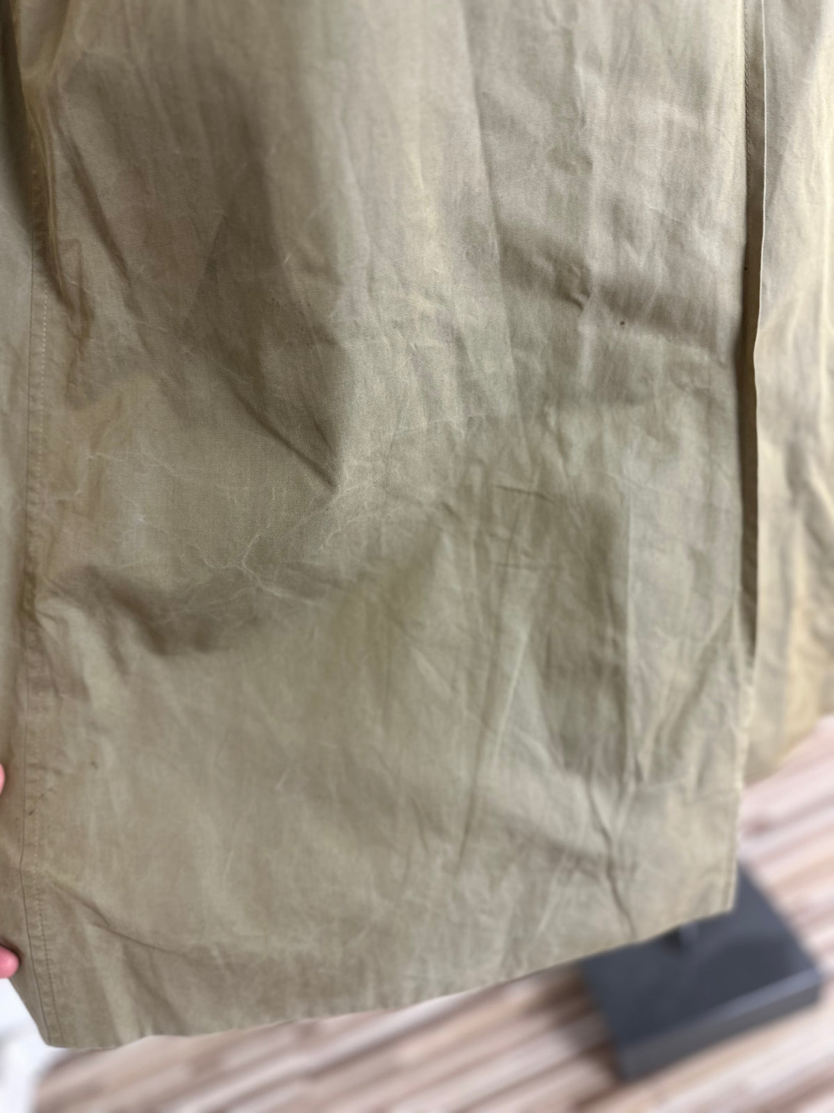 Vintage Burberry Car Coat Oliv Size 54 XL With Lining
