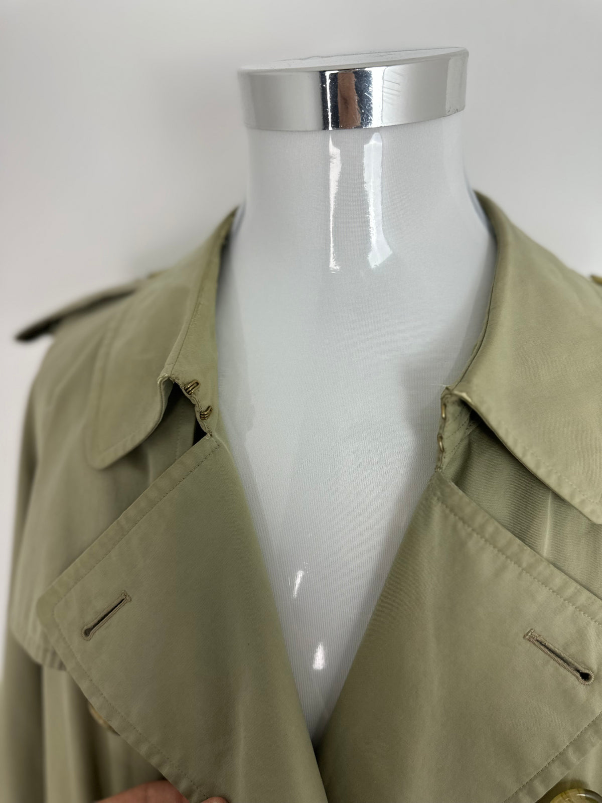 Vintage Burberry Trench Coat Oliv Size 58 XXL