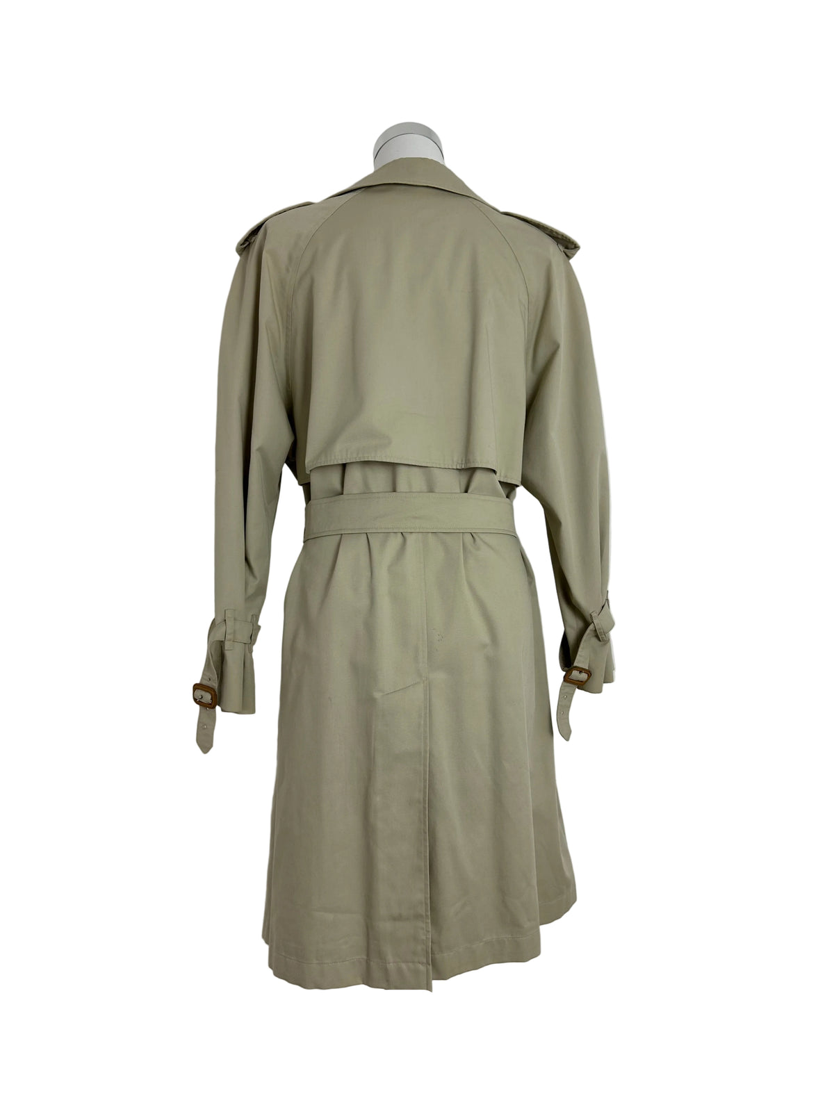 Vintage Burberry Trench Coat Creme Size 16 XL