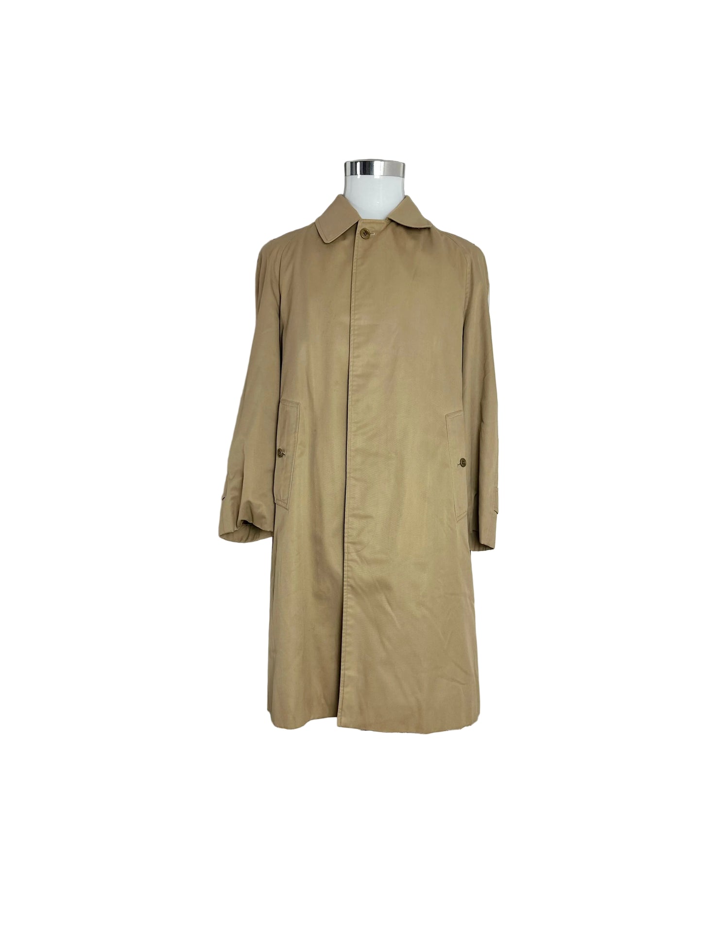 Vintage Burberry Car Coat Size 46 S With Lining